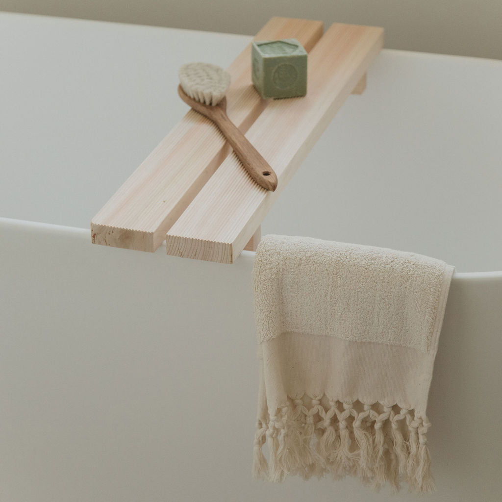 June Hinoki Tub Bench - Medium