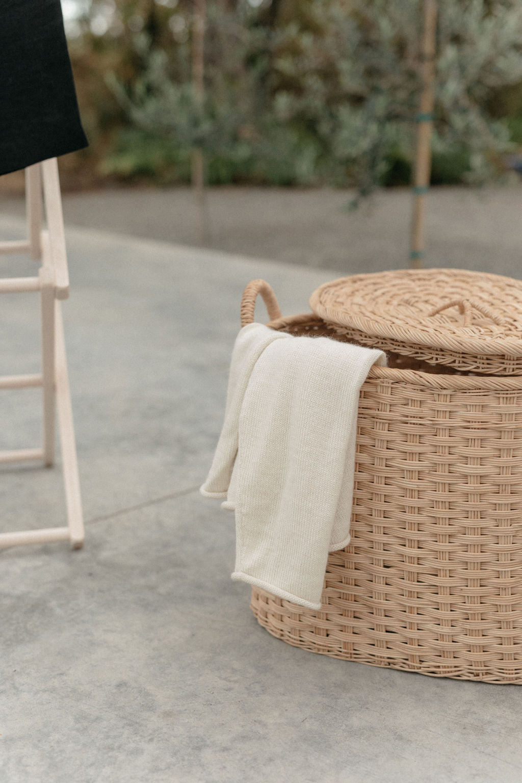 June Handwoven Storage Hamper with Lid