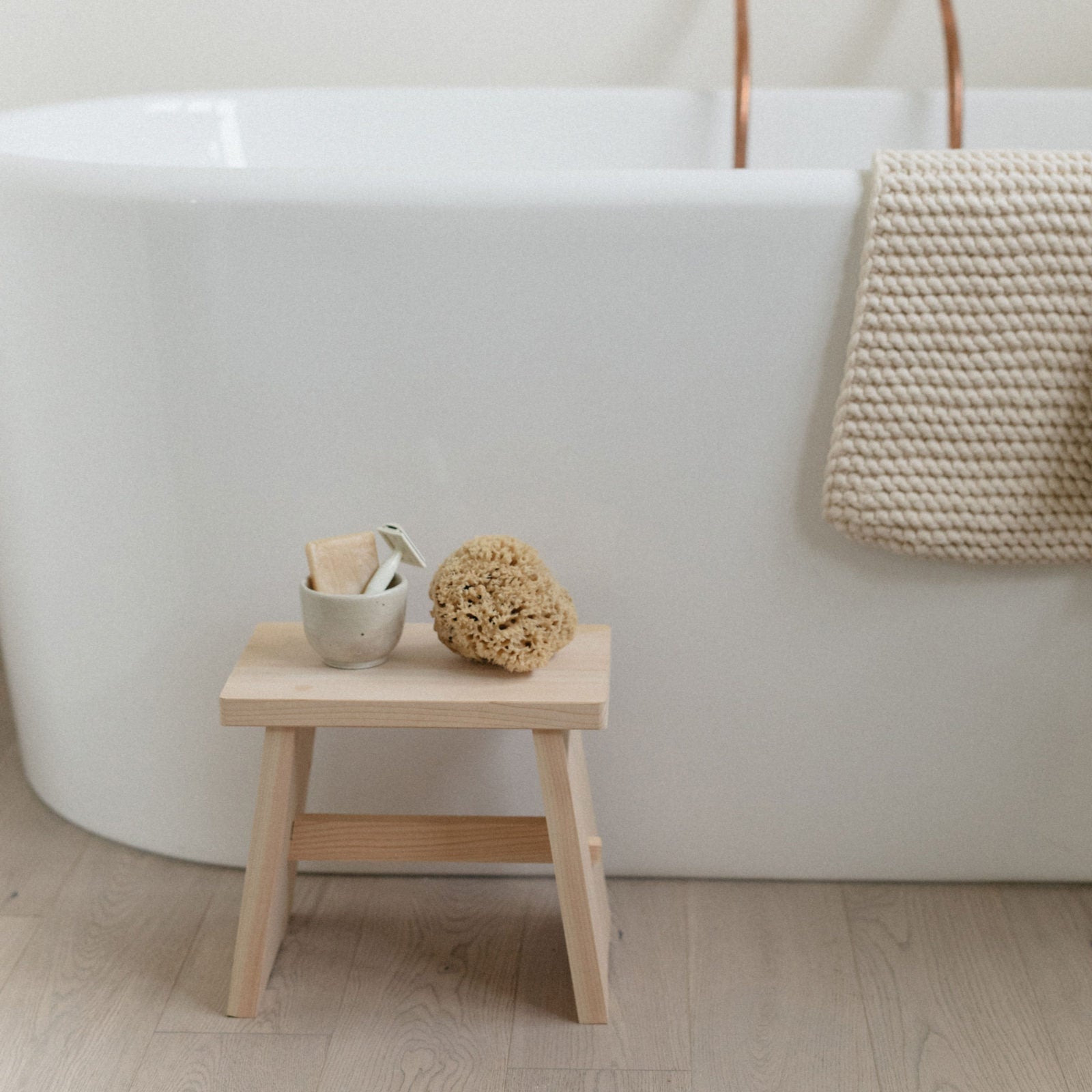 June Umezawa Wooden Stool