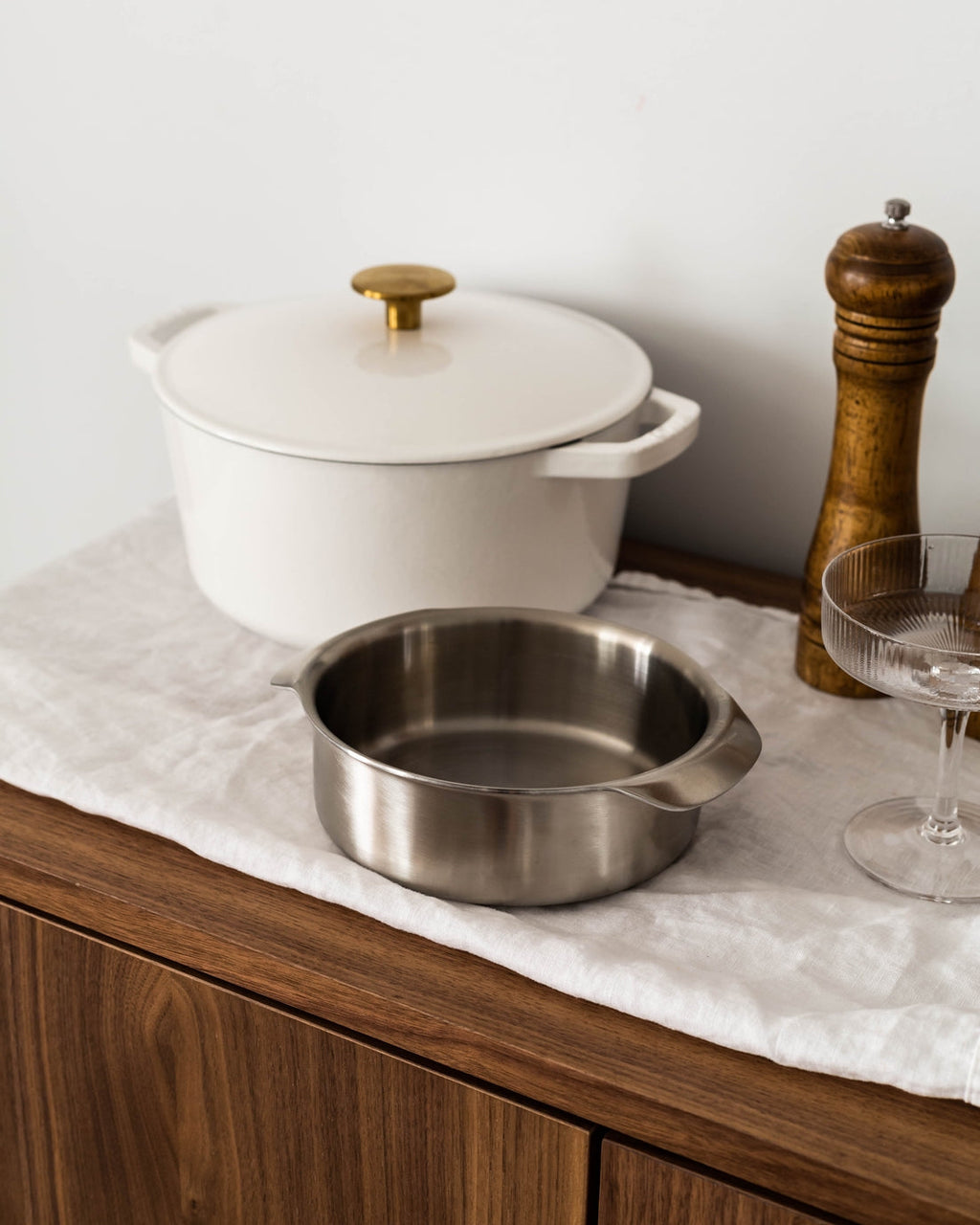 June 6-inch Stainless Steel Pan