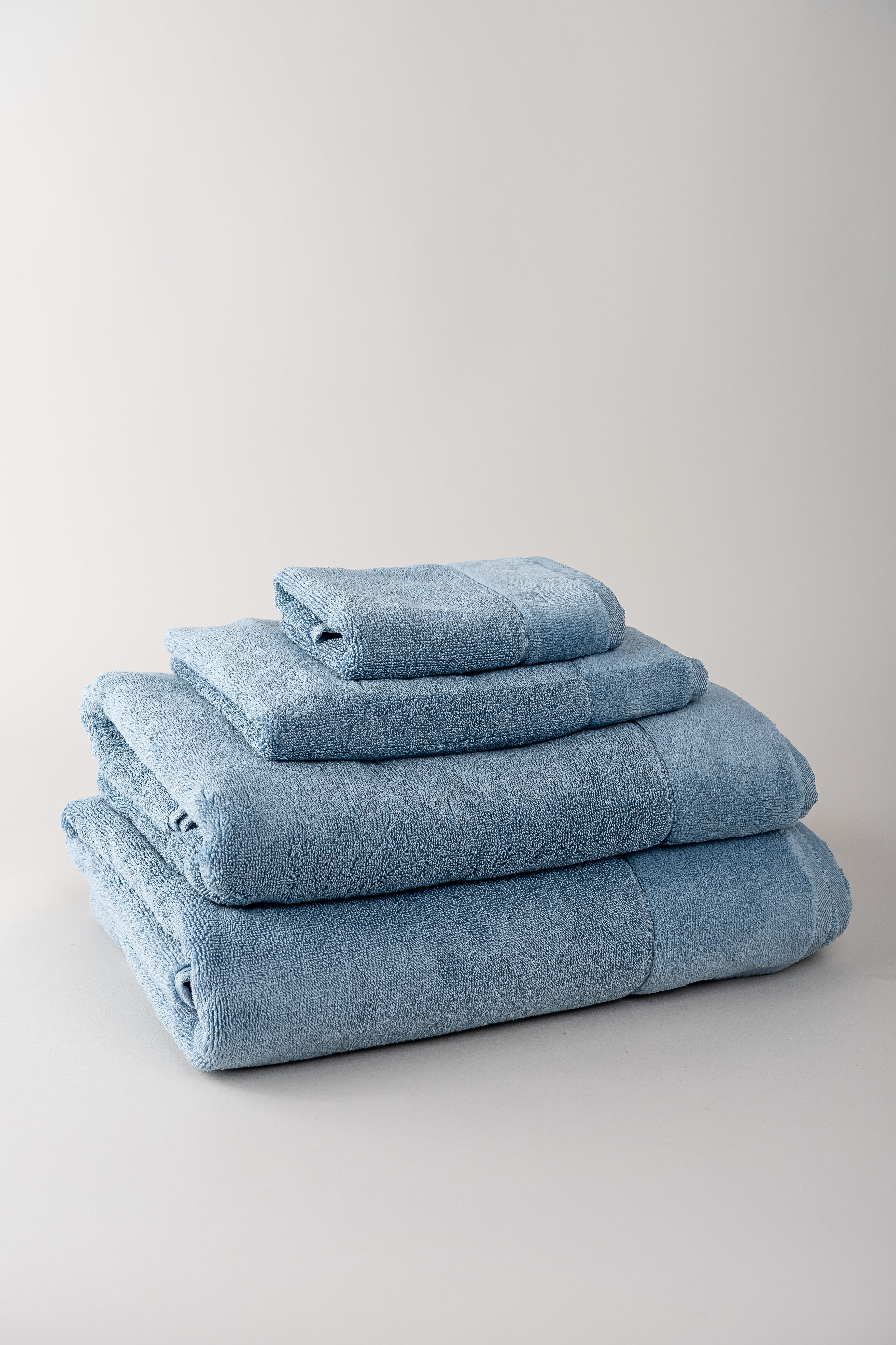 June Aegean Cotton Towels - Indigo