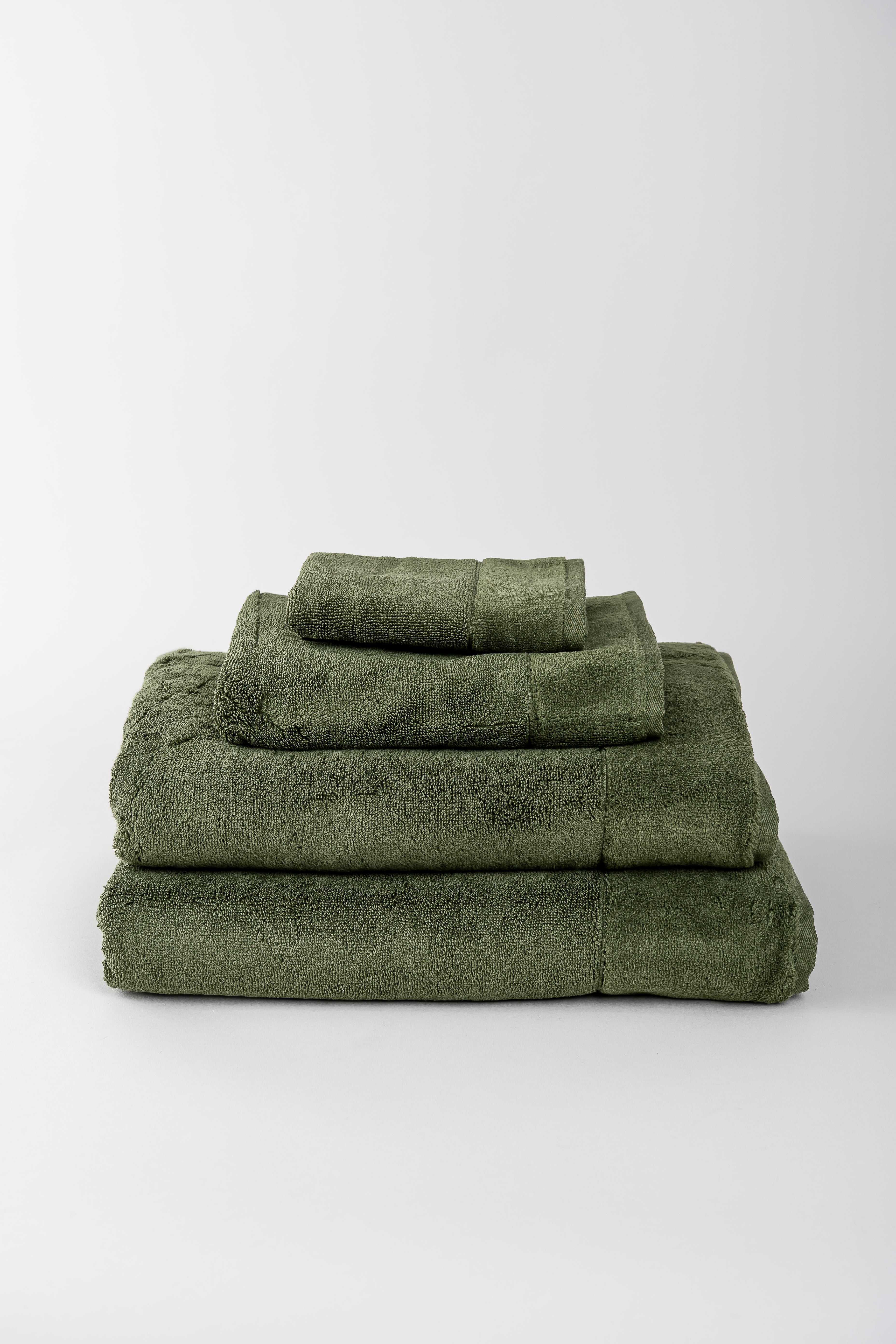 June Aegean Cotton Towels - Seaweed