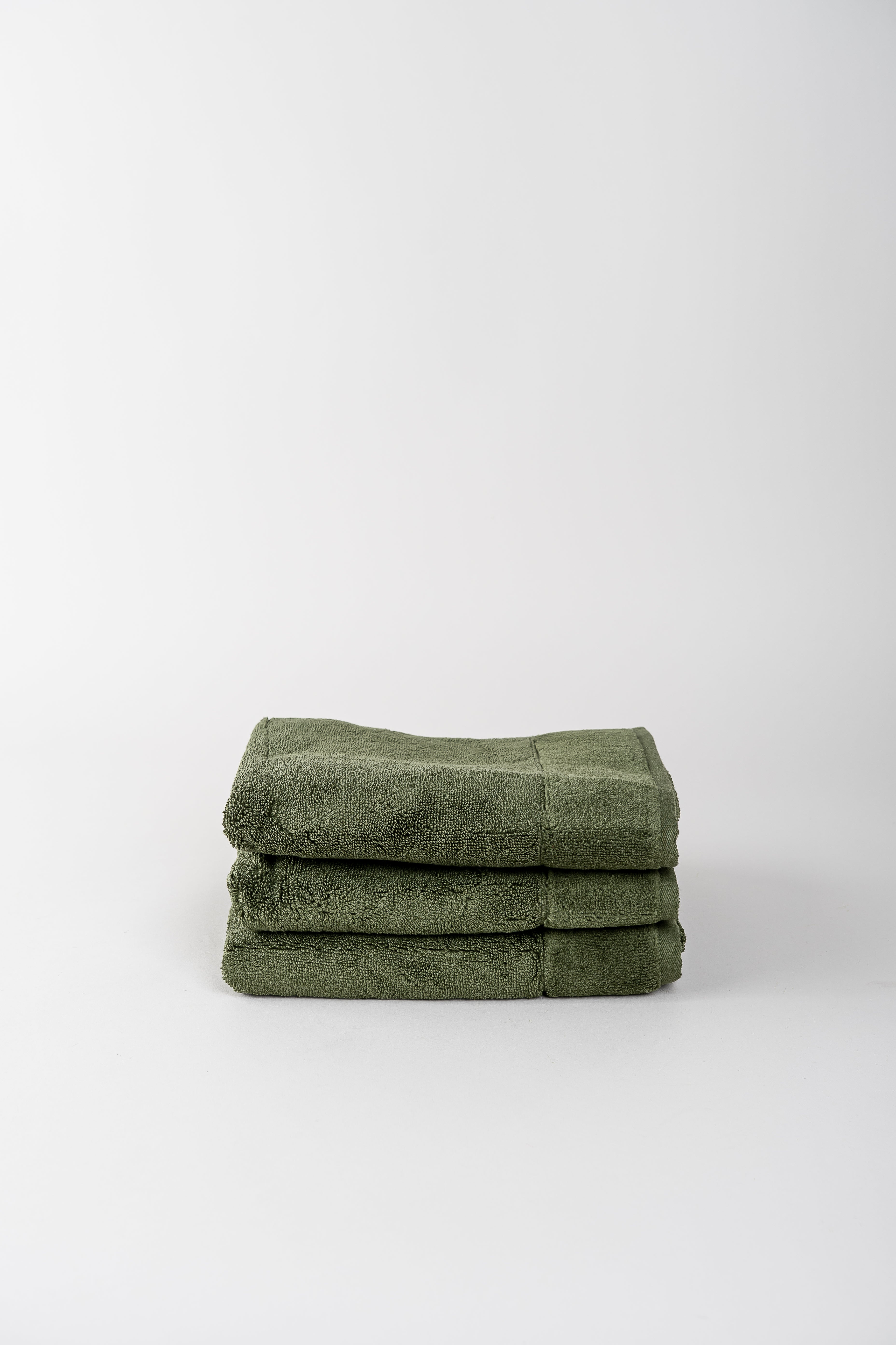June Aegean Cotton Towels - Seaweed