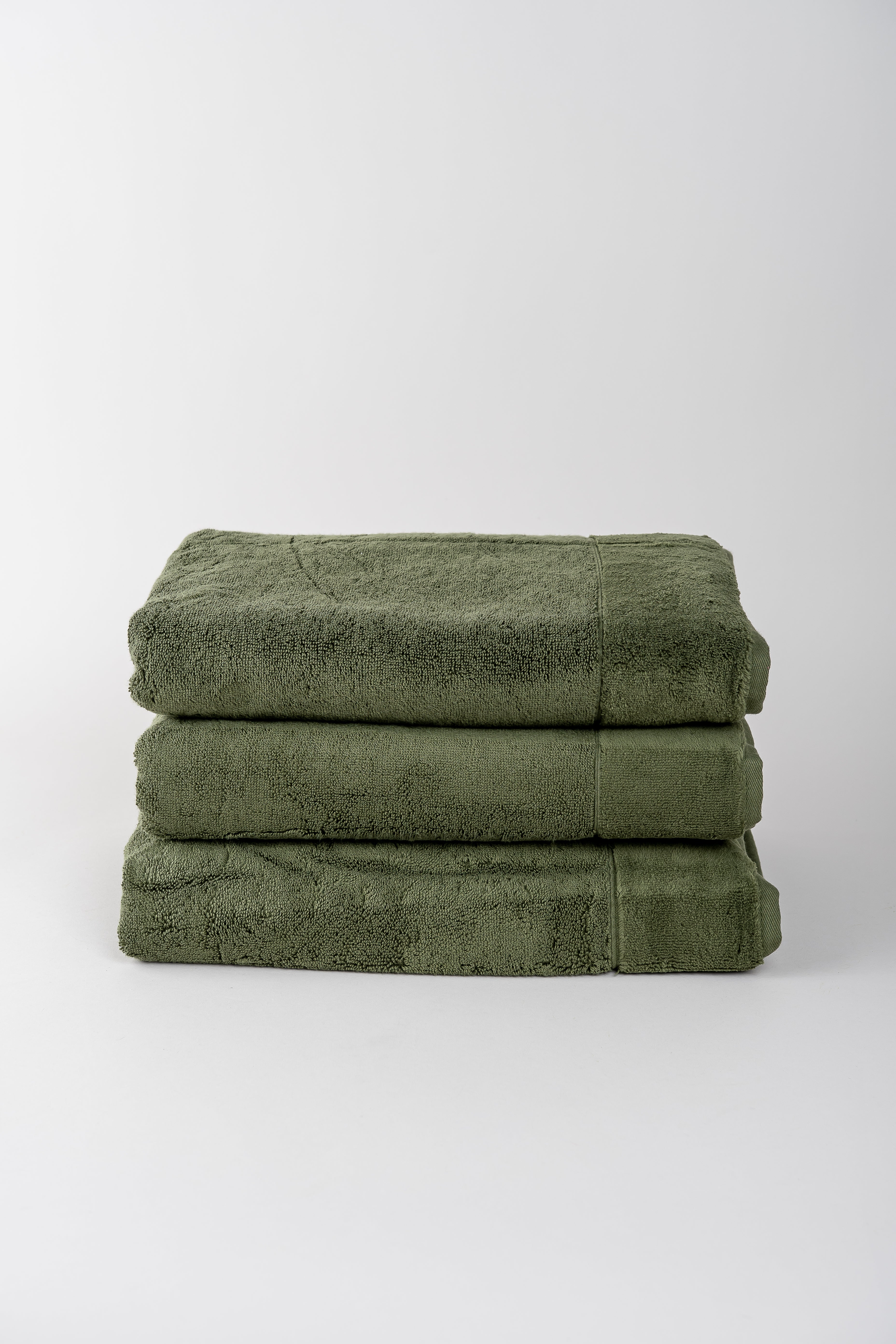 June Aegean Cotton Towels - Seaweed