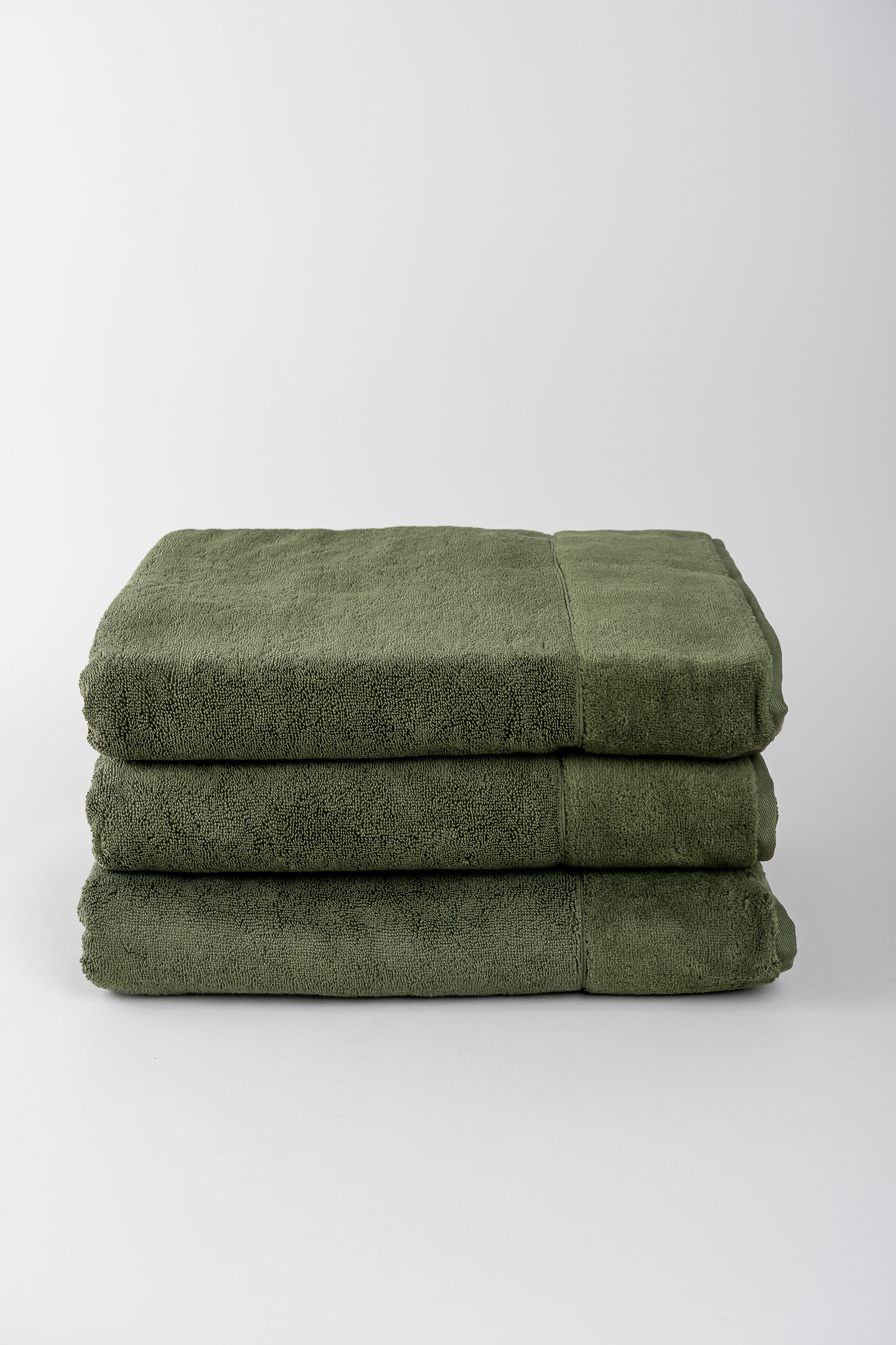 June Aegean Cotton Towels - Seaweed