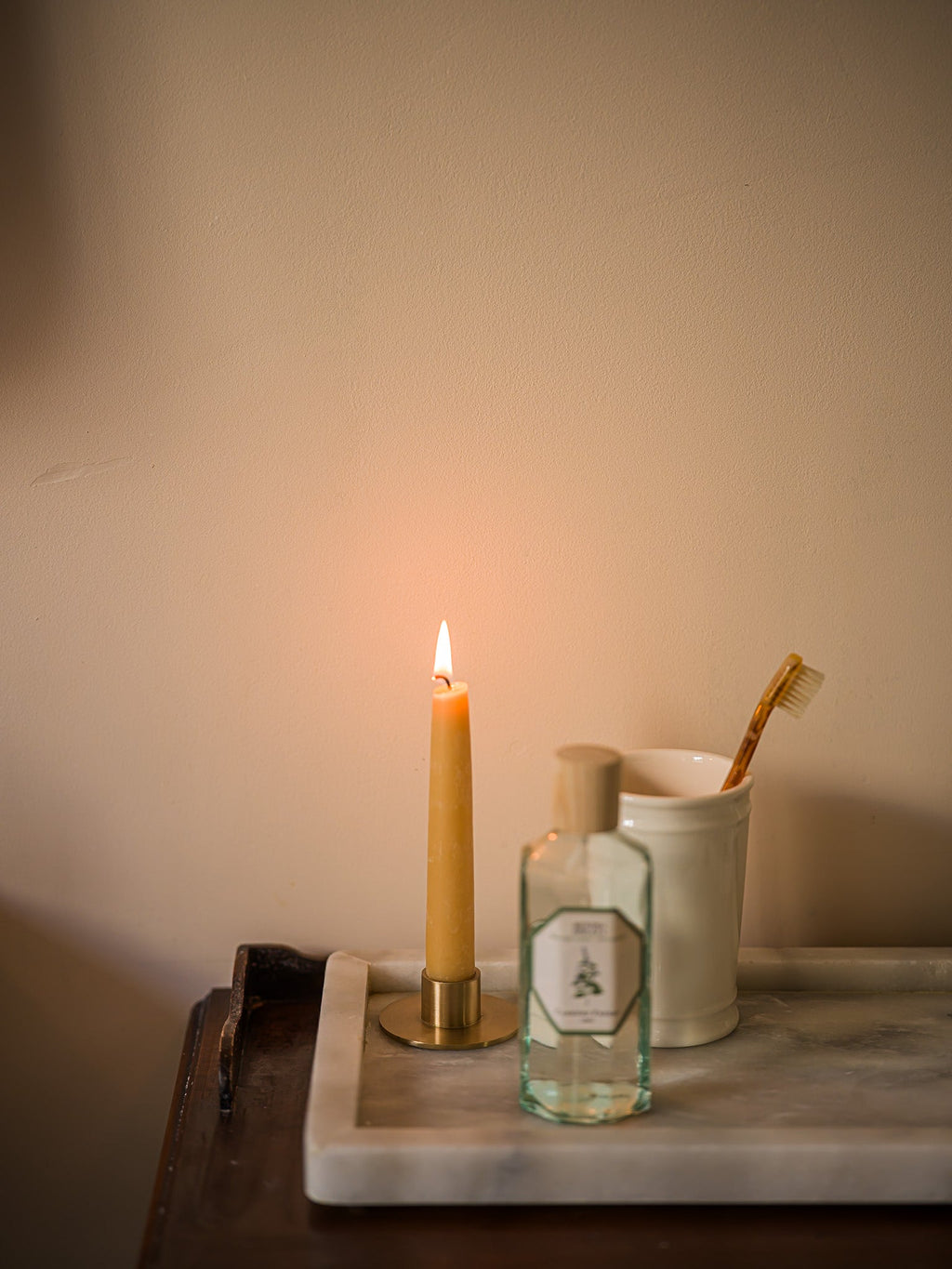 June beeswax taper candles 6 inch - set of two