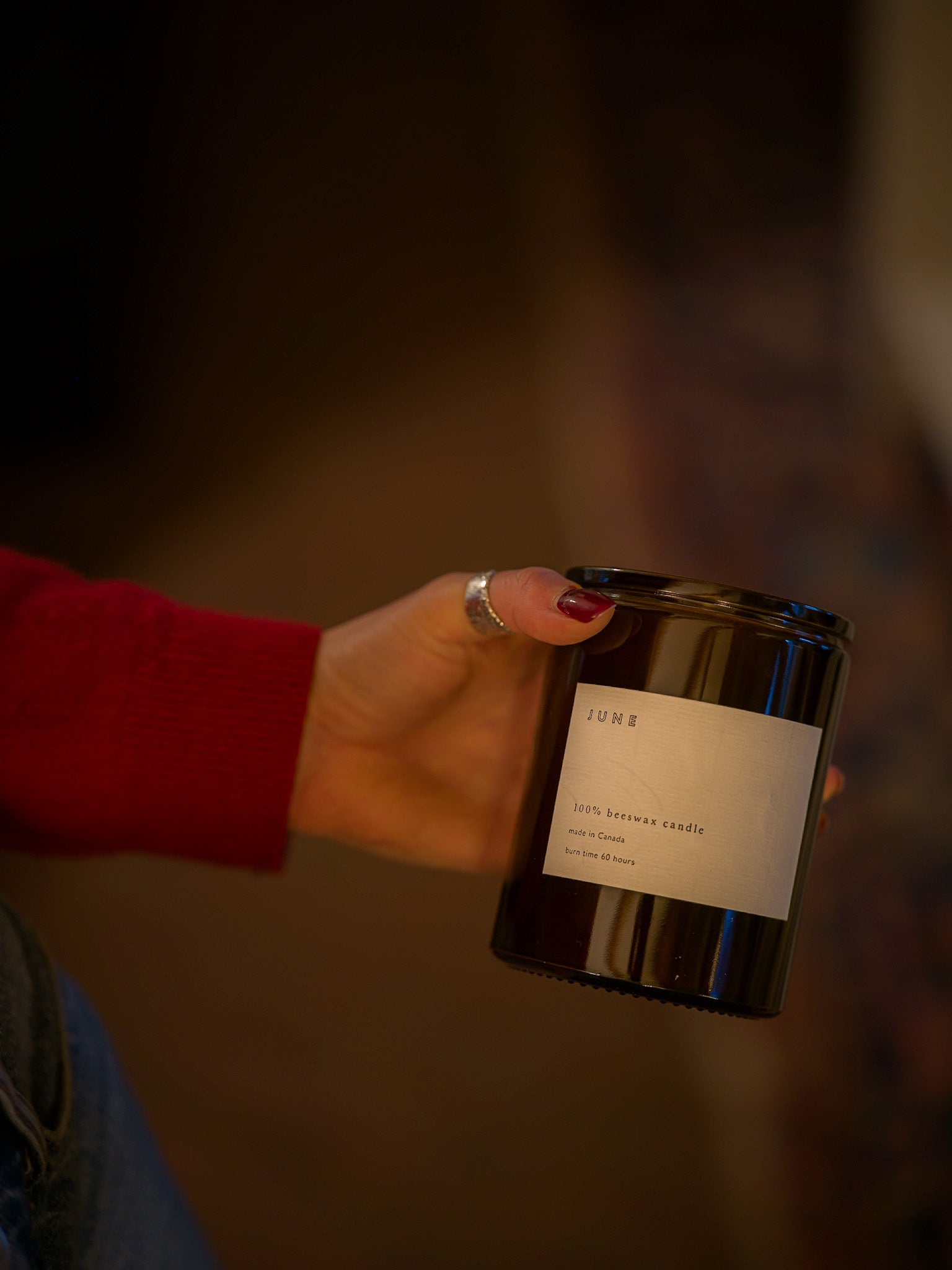 June JUNE beeswax tumbler candle