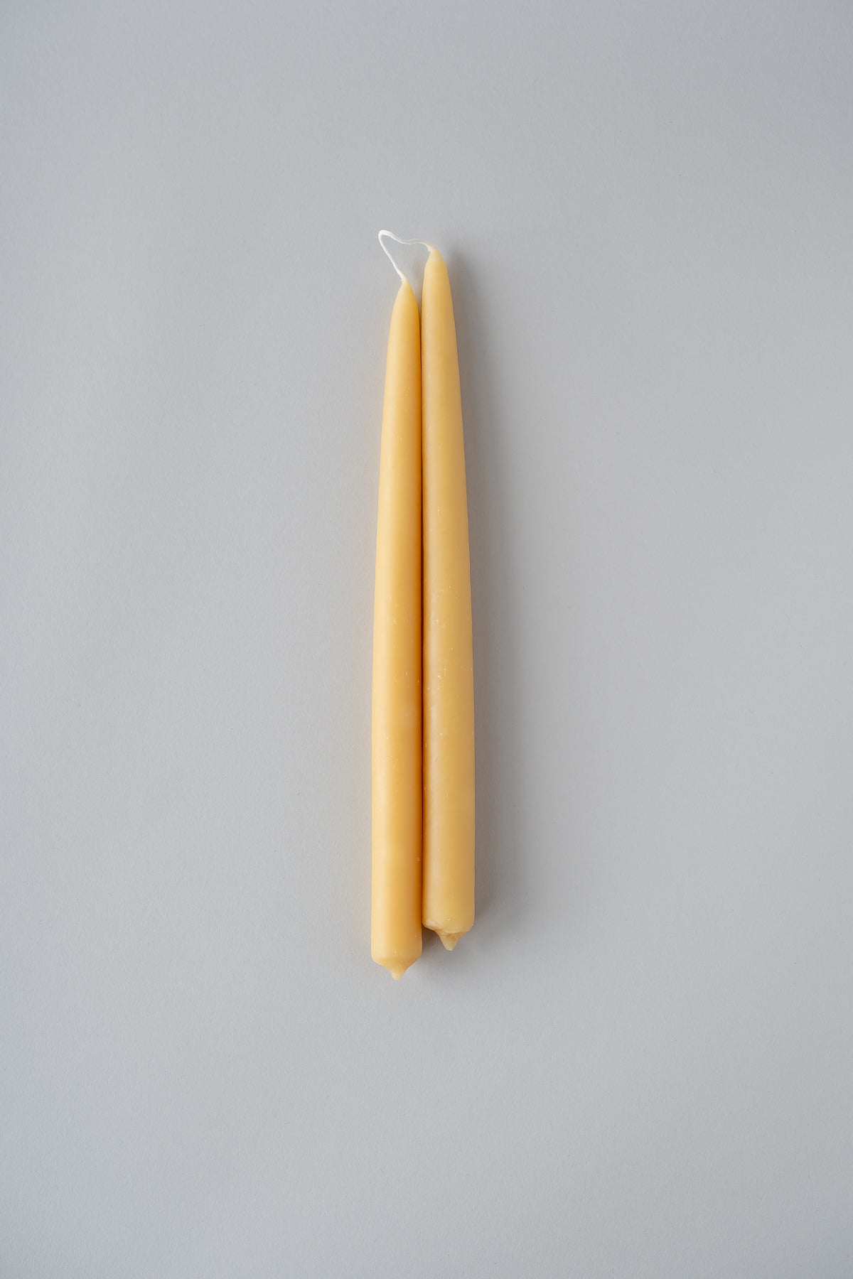 June beeswax taper candles 12 inch - set of two