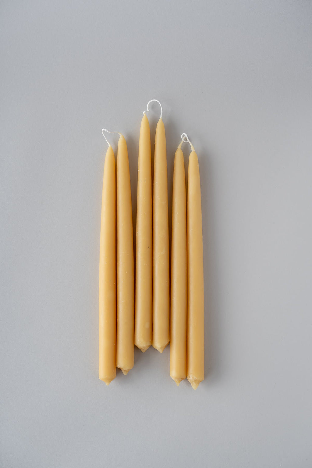 June beeswax taper candles 12 inch - set of two