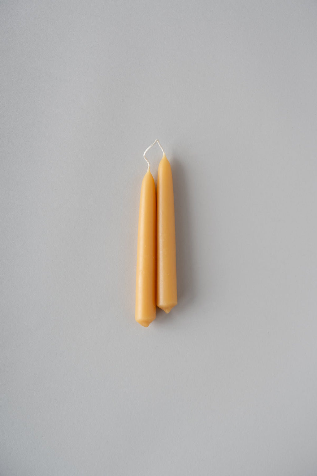 June beeswax taper candles 6 inch - set of two