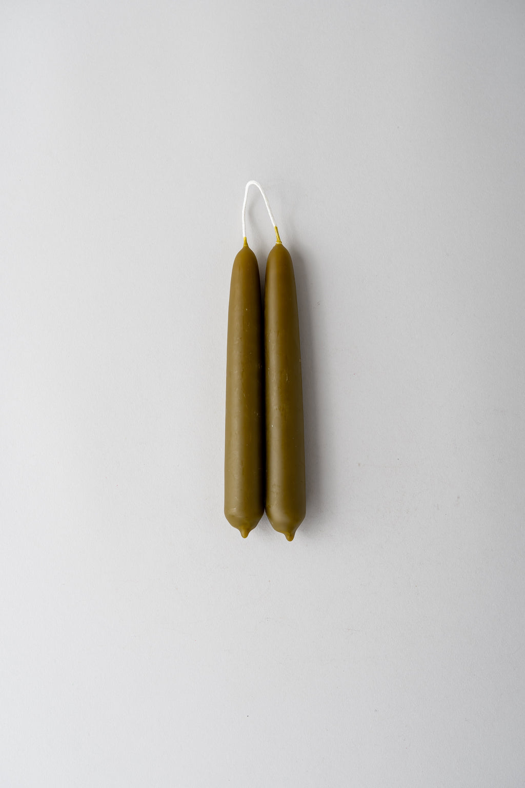 Beeswax Taper Candles 6" - Set of 2 - Green Tea