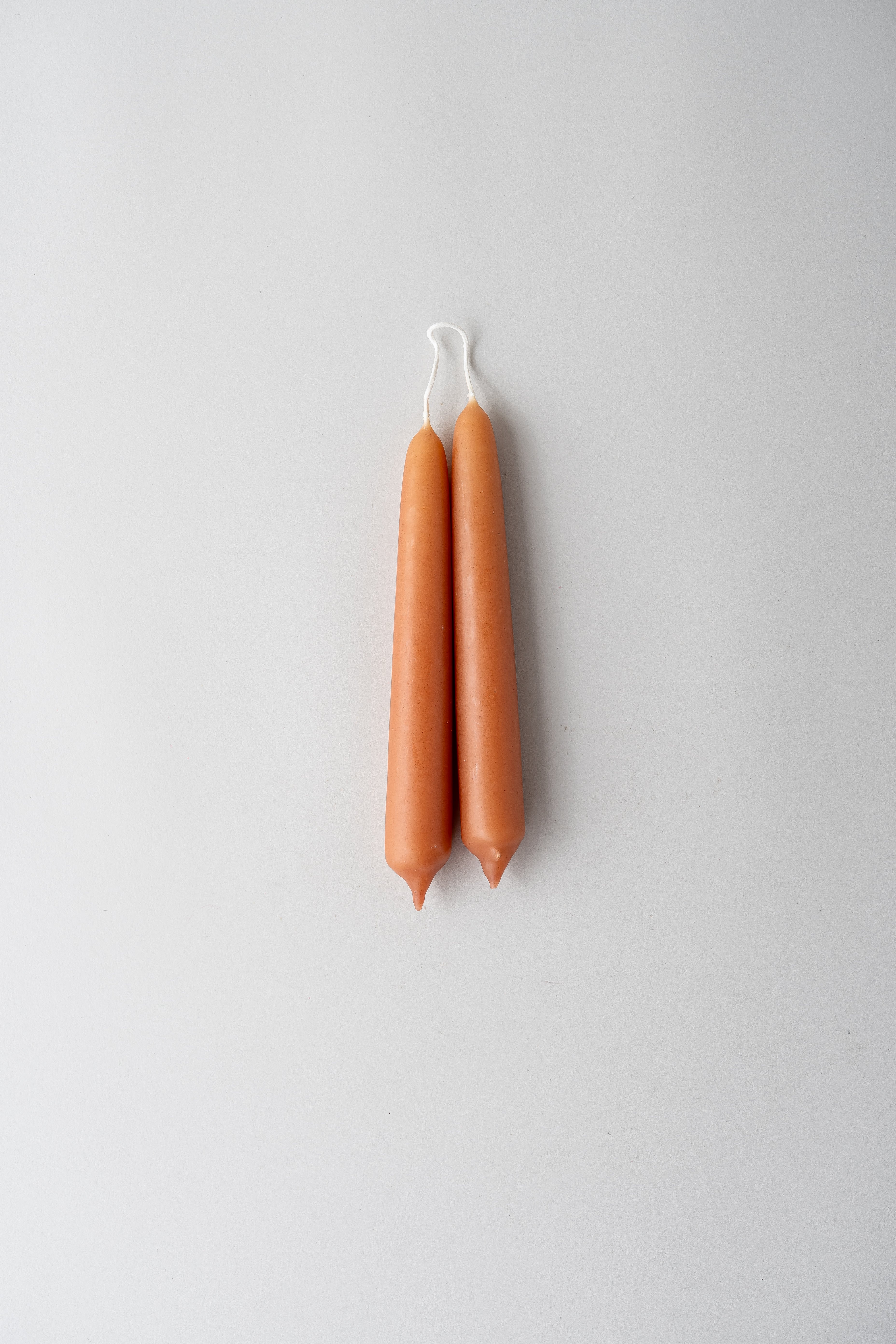 Beeswax Taper Candles 6" - Set of 2 - Terracotta