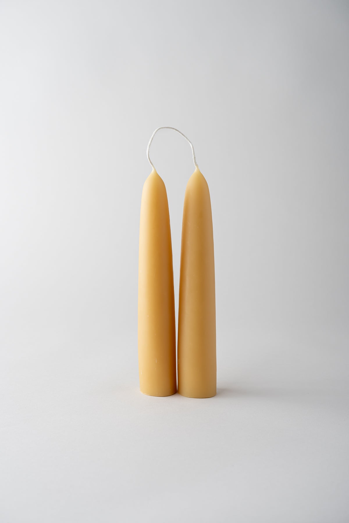 Wide Beeswax Taper Candles