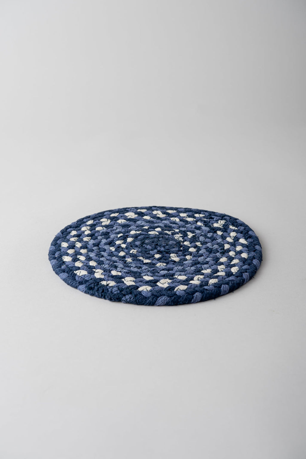 June Braided Trivet - Bluestone