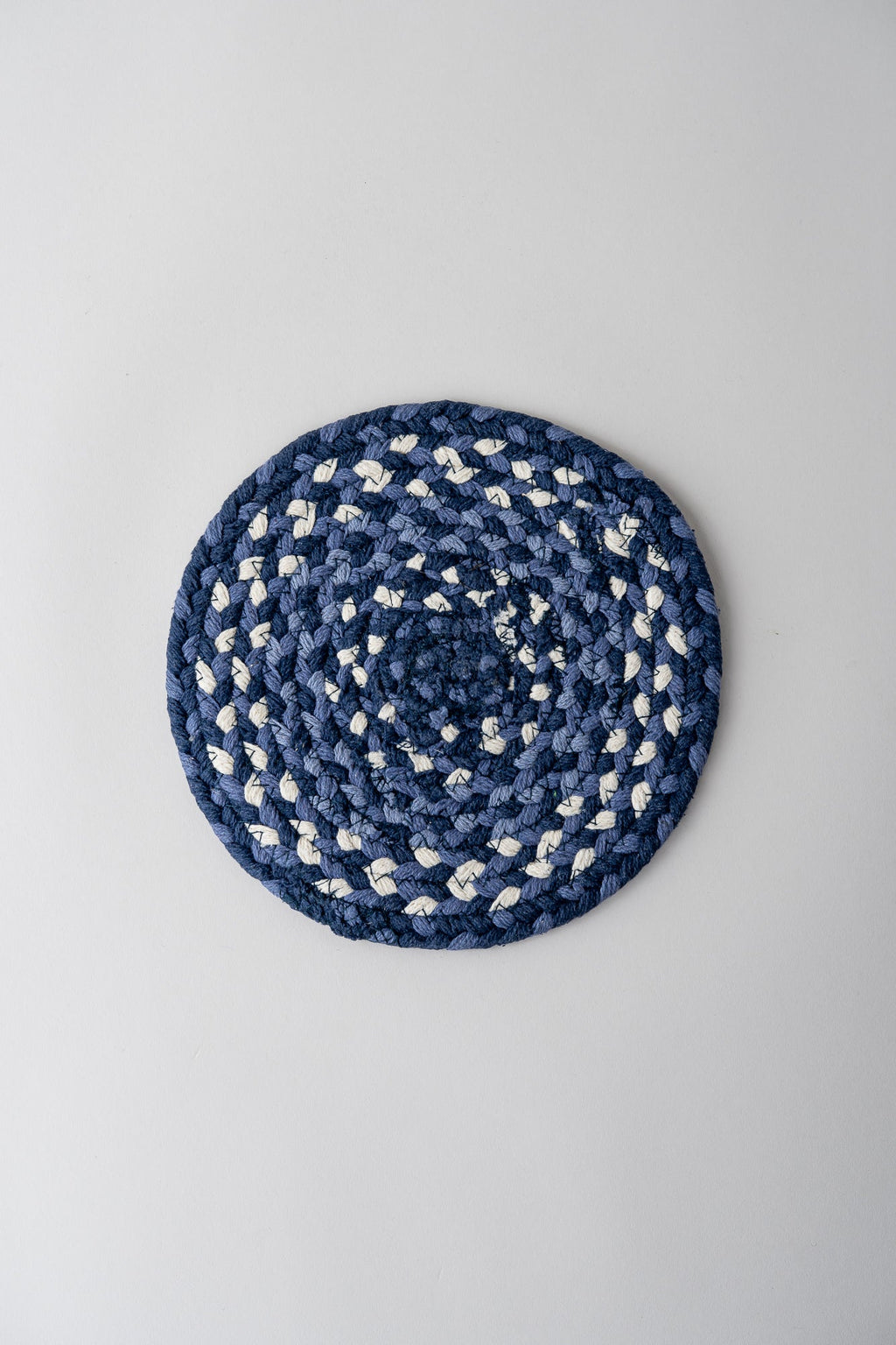 June Braided Trivet - Bluestone