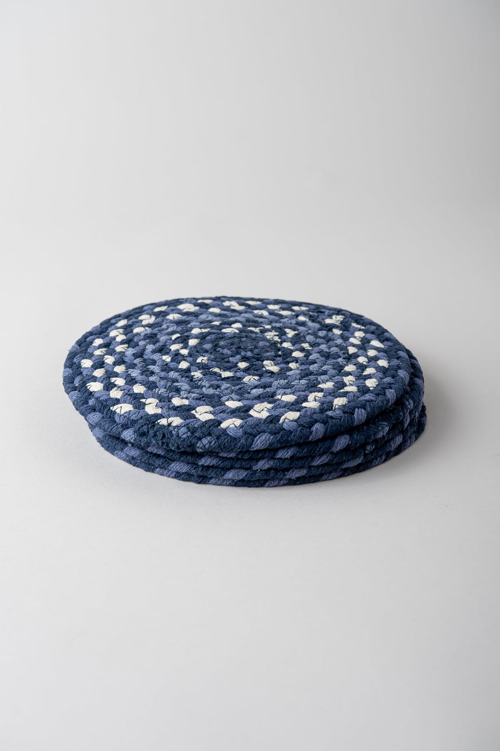 June Braided Trivet - Bluestone
