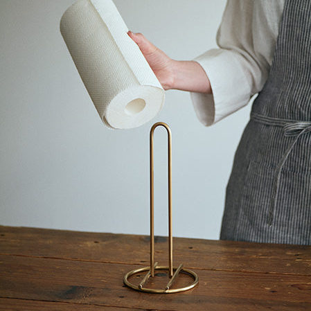 June Brass Paper Towel Holder