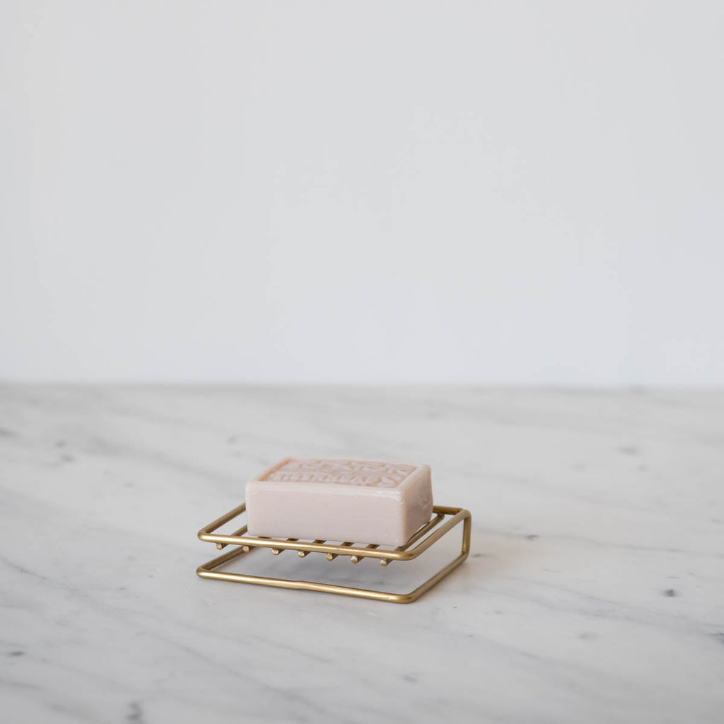 June Brass Soap Stand