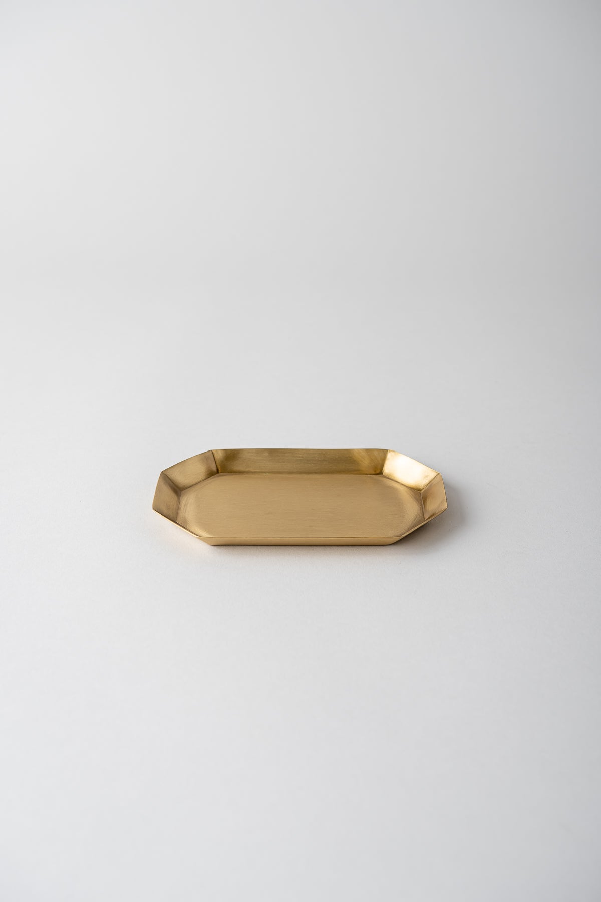 Brass Octagonal Dish - Long - Small