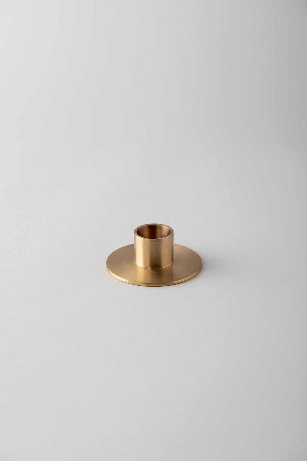 June Brass Candle Holder - Flat Base