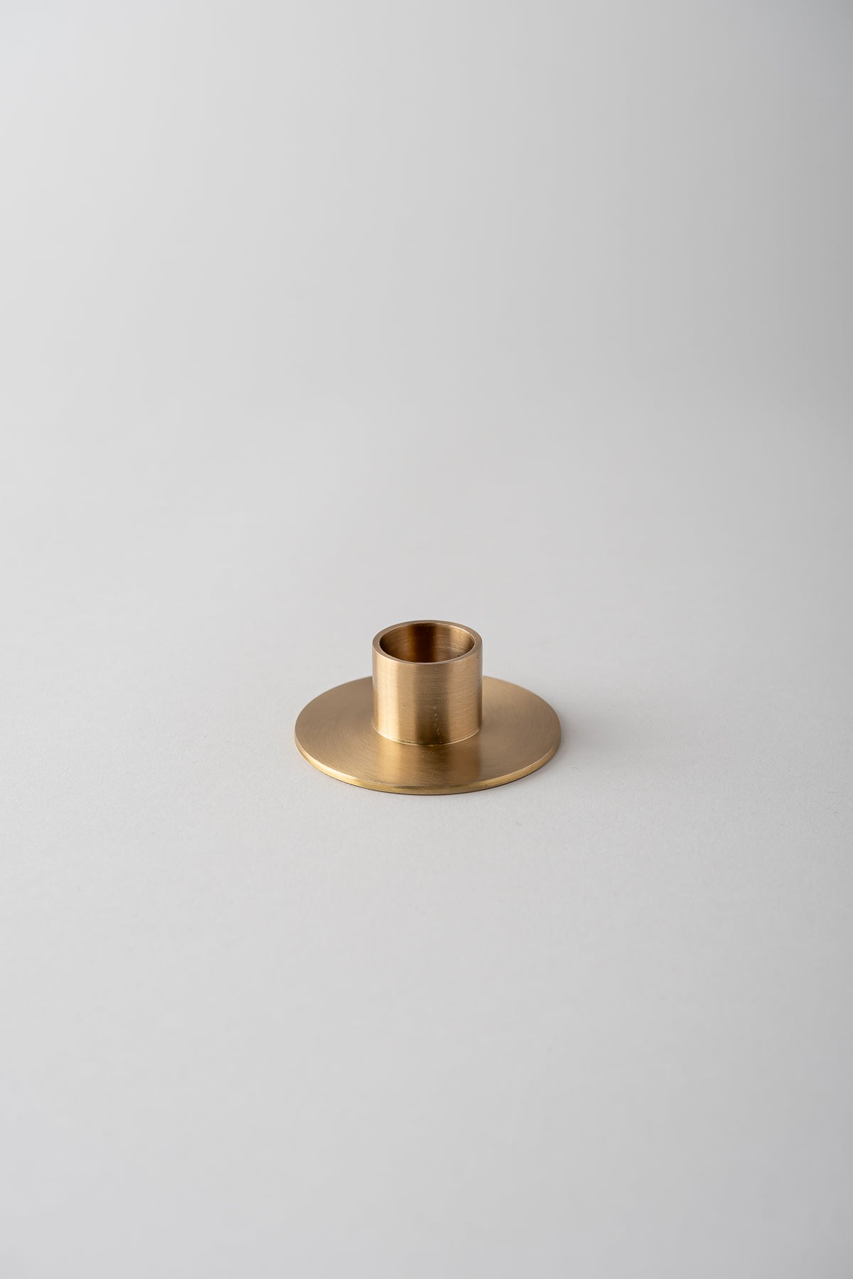 June Brass Candle Holder - Flat Base