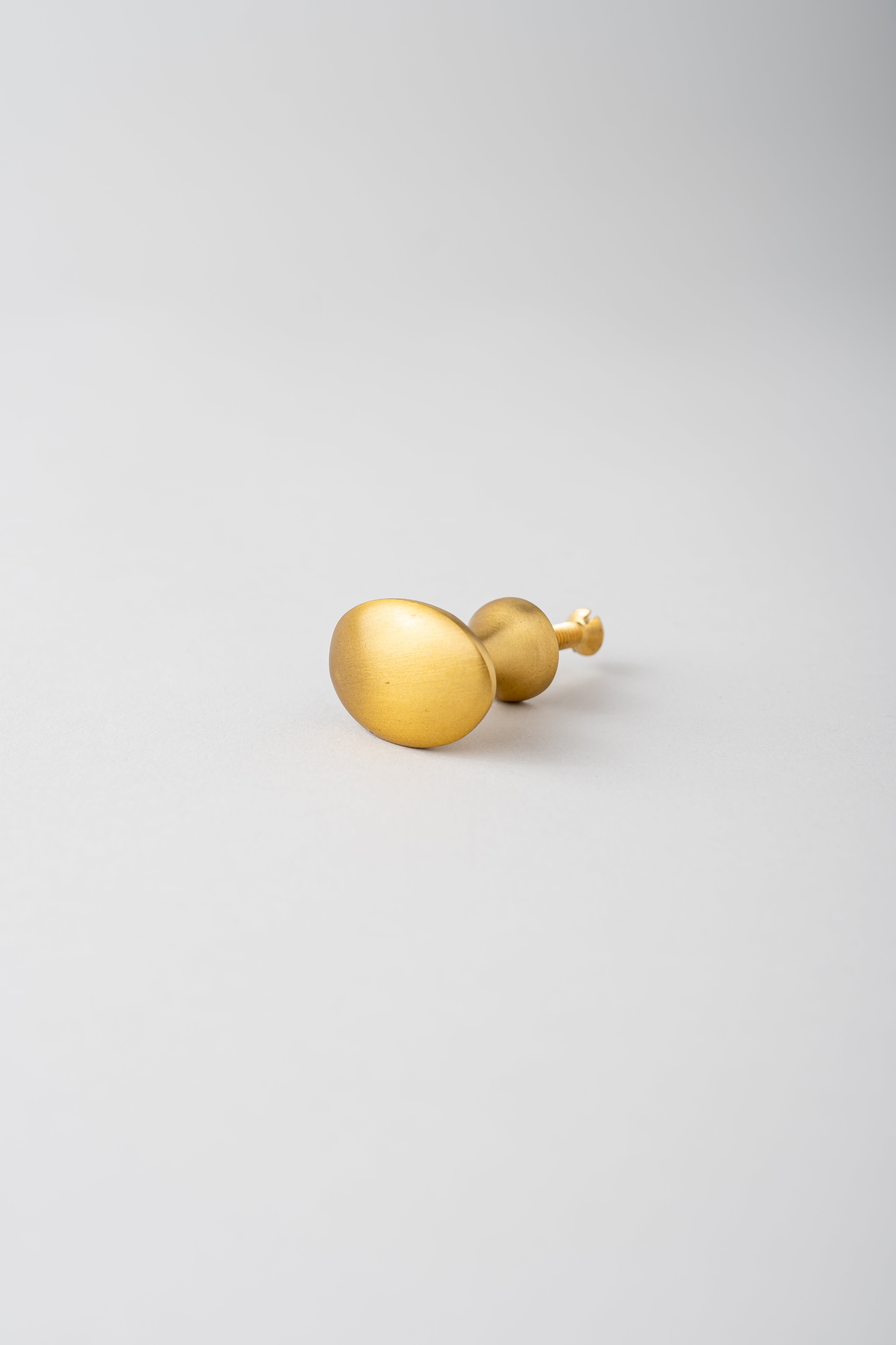 Brass Knob Oval - Large