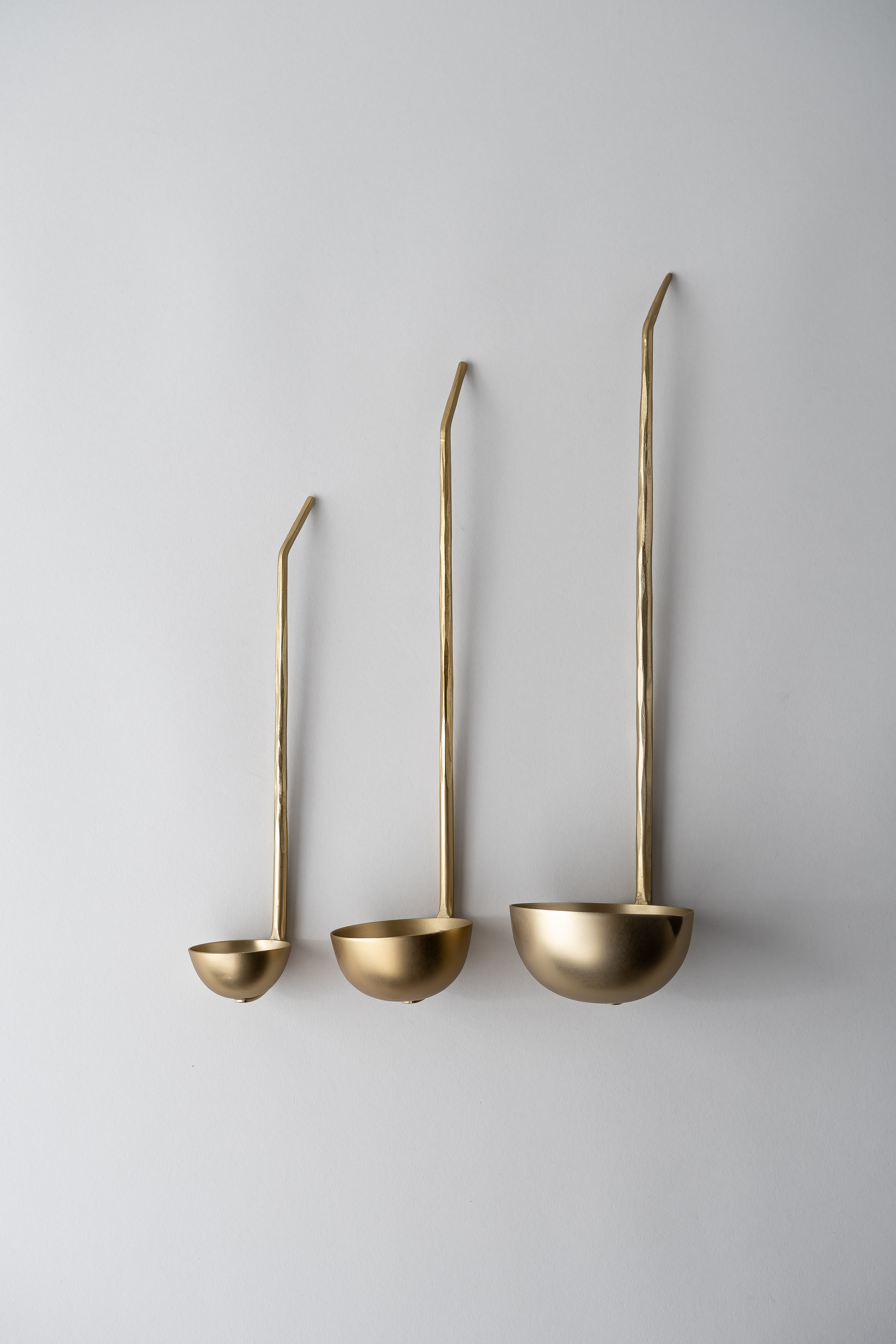 June Brass Ladles - Set of Three
