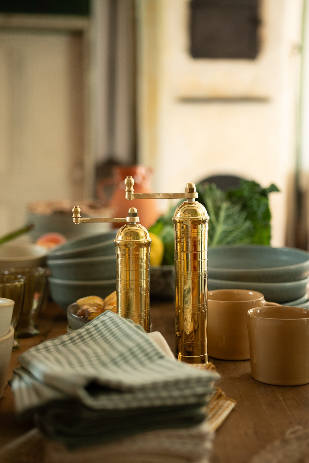 June Alexander Brass Pepper Mill