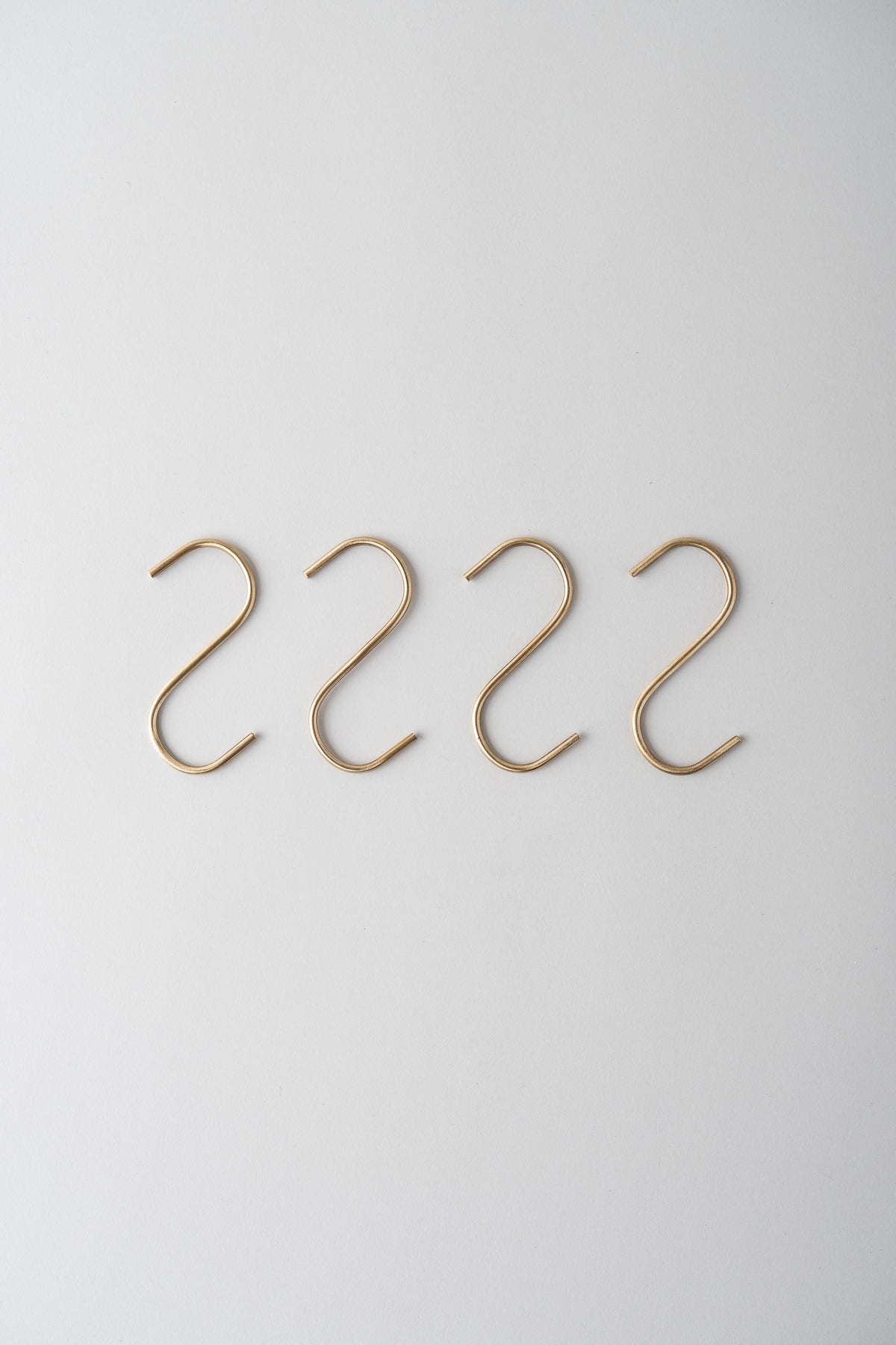 June Brass S Hook - Set of 4