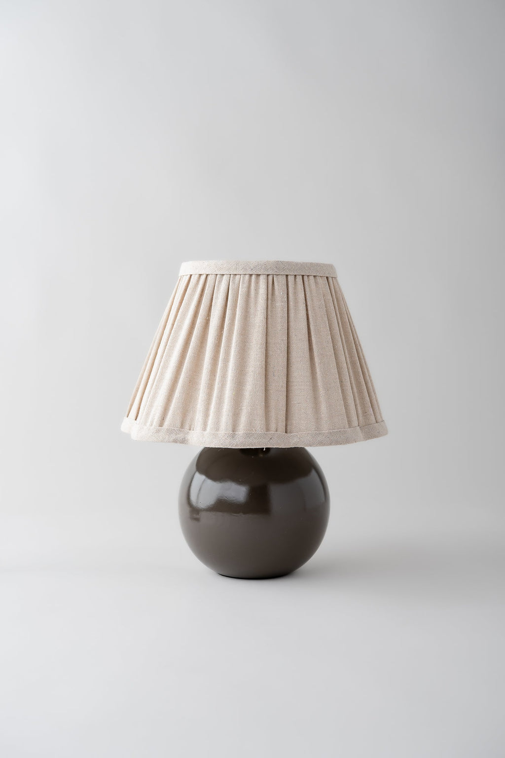 June Cordane Pleated Linen Table Lamp