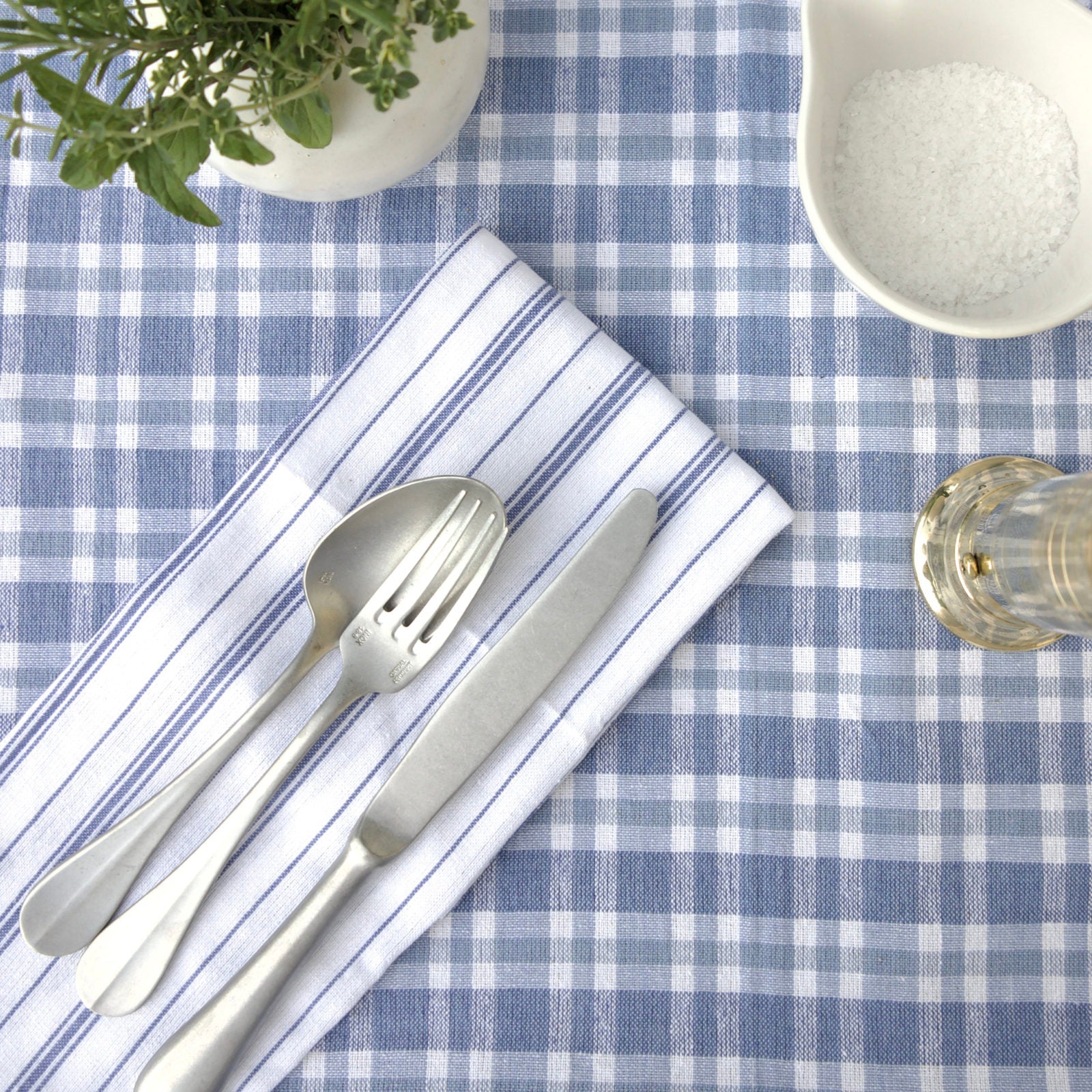 June Stonewashed Cutlery Set - Baguette - 5 Piece Set