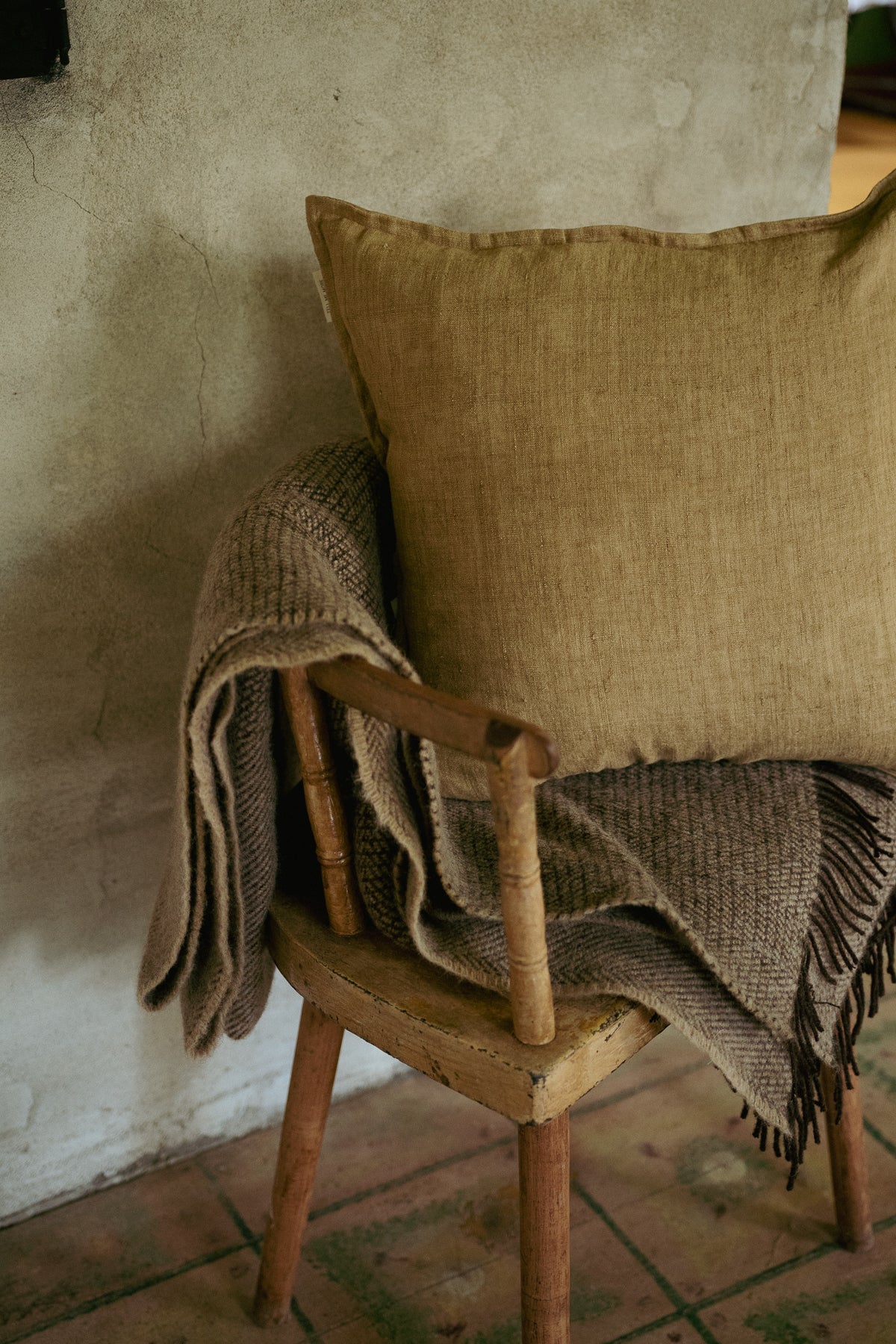 Linen Cushion Cover - Pampas