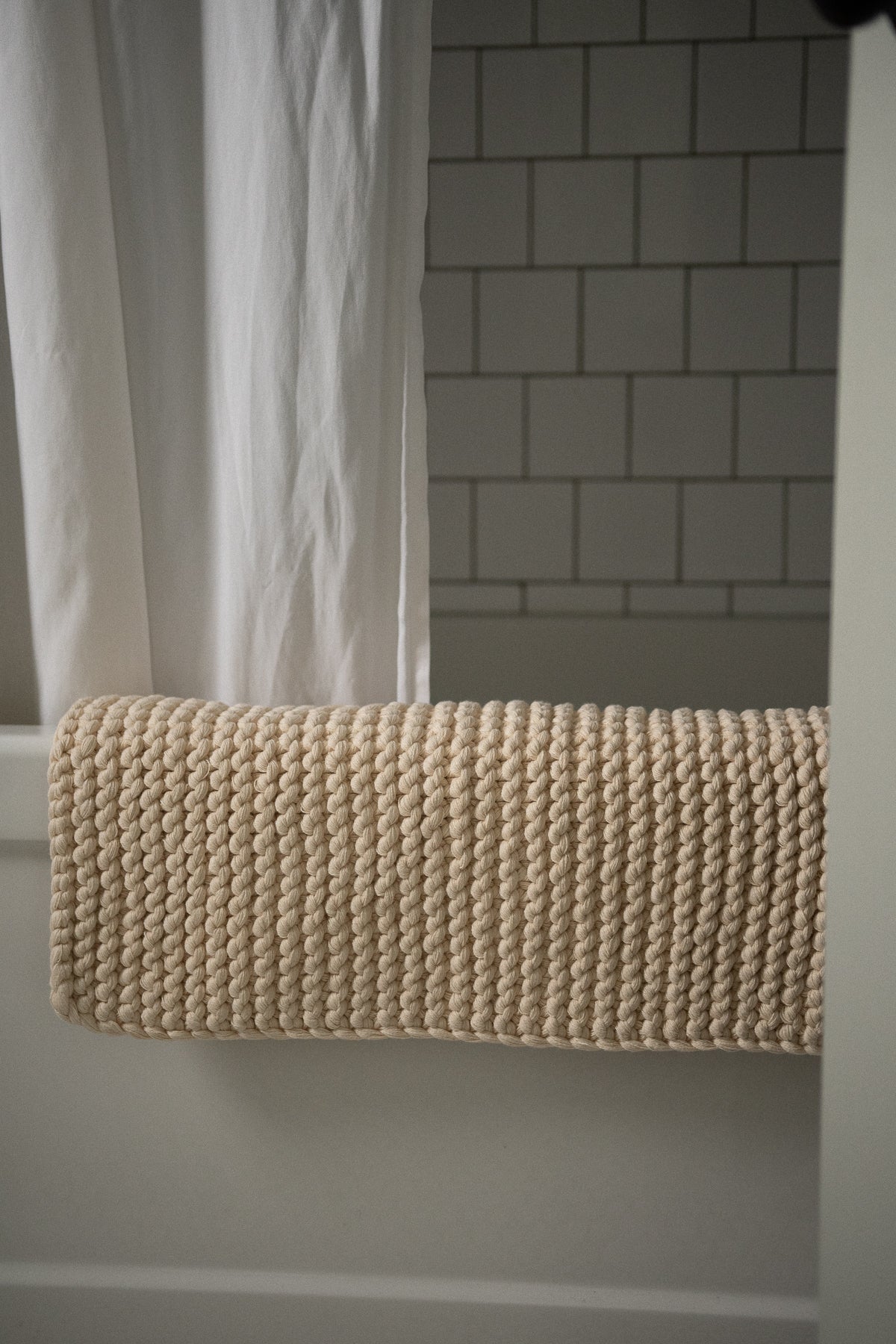 June Hand-Knit Bath Mat