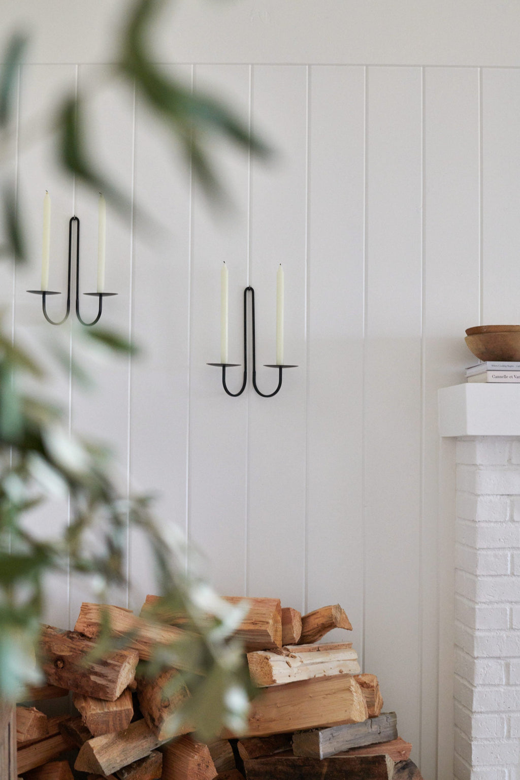 June Iron Wall Candle Holder - Double Arm