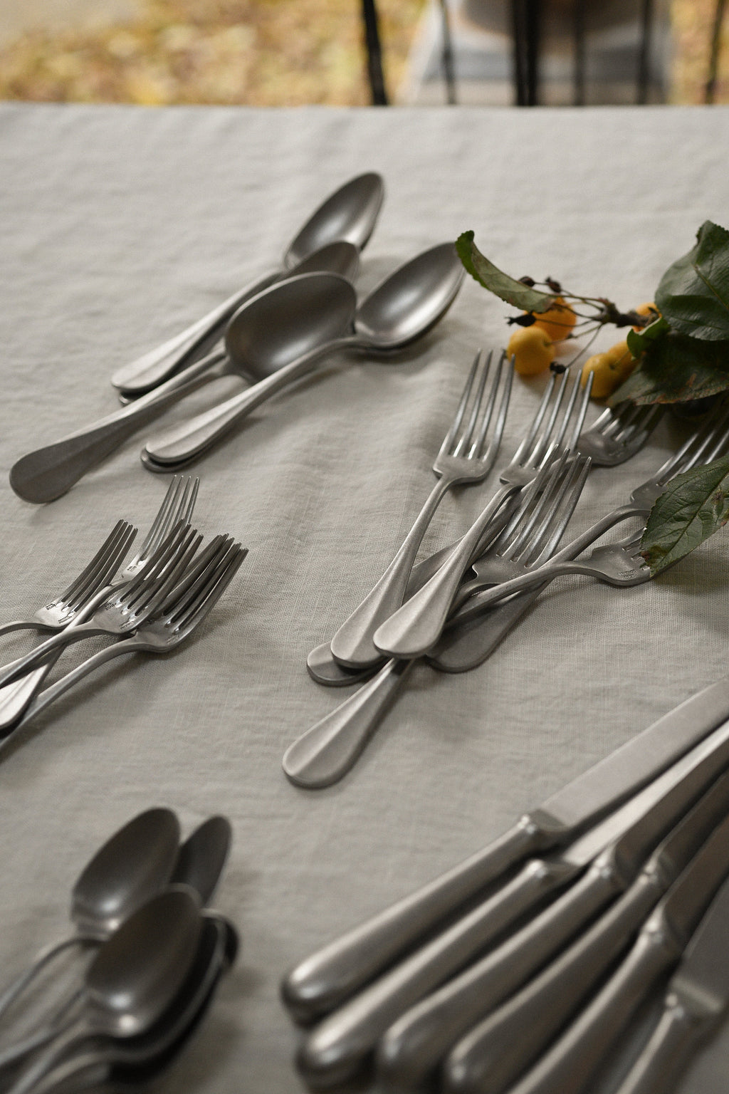 June Stonewashed Cutlery Set - Baguette - 5 Piece Set