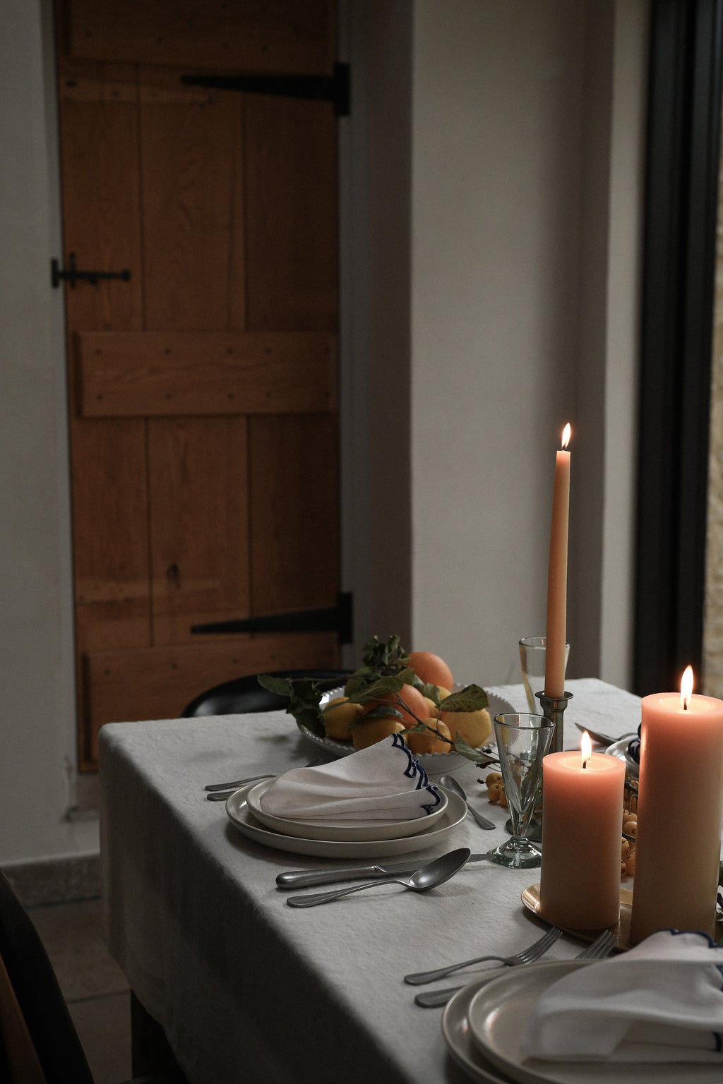 June Stonewashed Cutlery Set - Baguette - 5 Piece Set