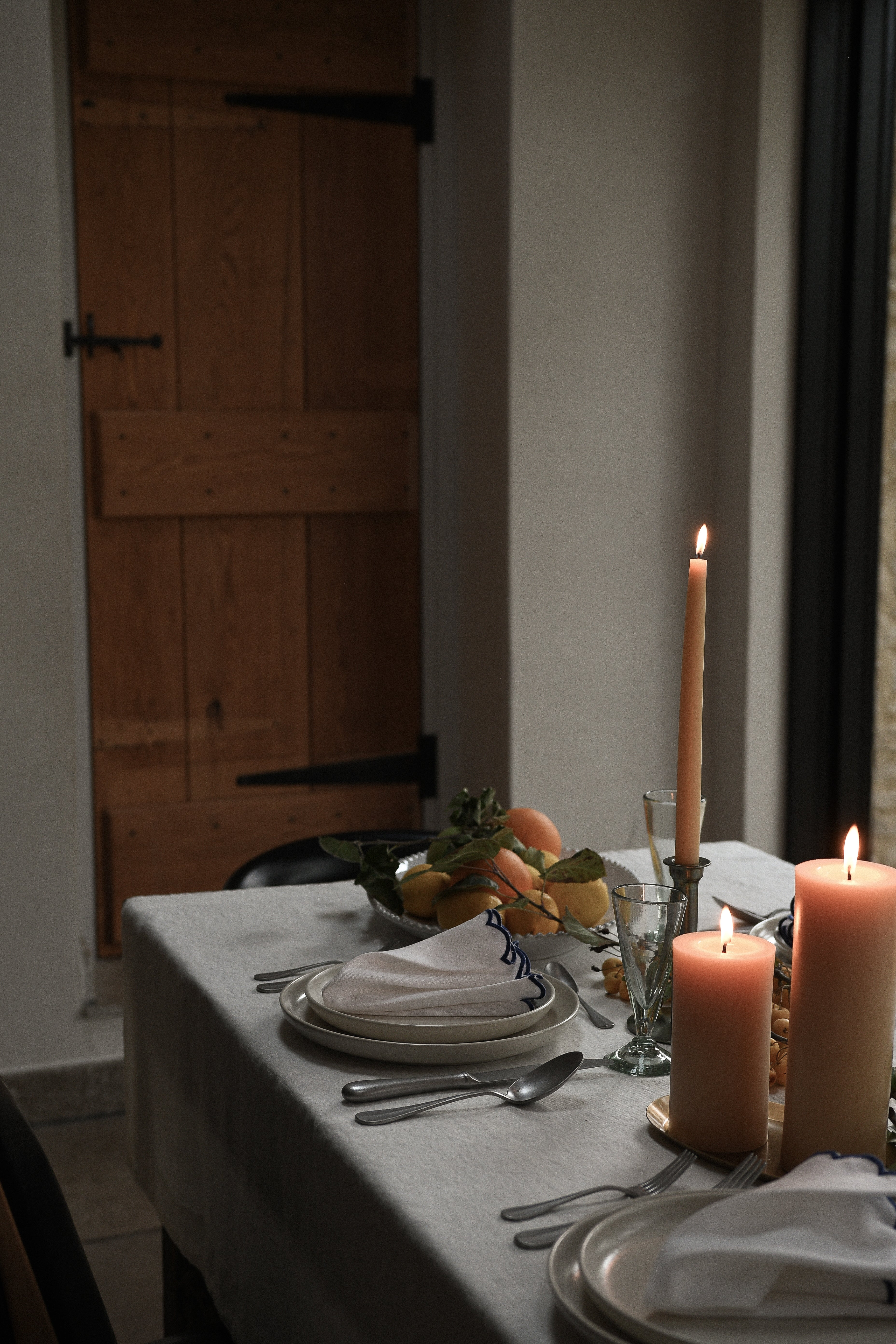 June Stonewashed Cutlery Set - Baguette - 5 Piece Set