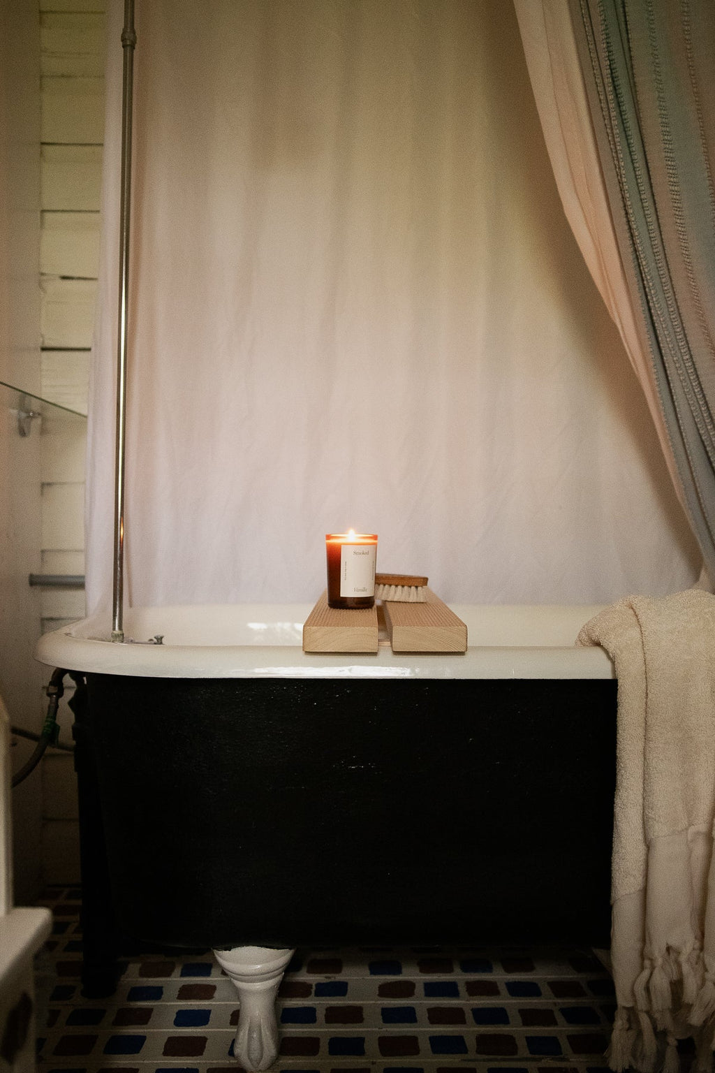 June Hinoki Tub Bench - Medium