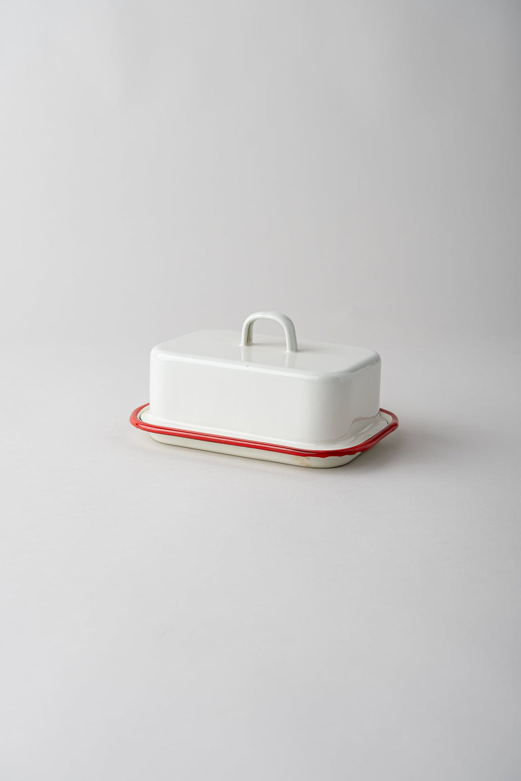 June Enamel Butter Dish - Bordeaux