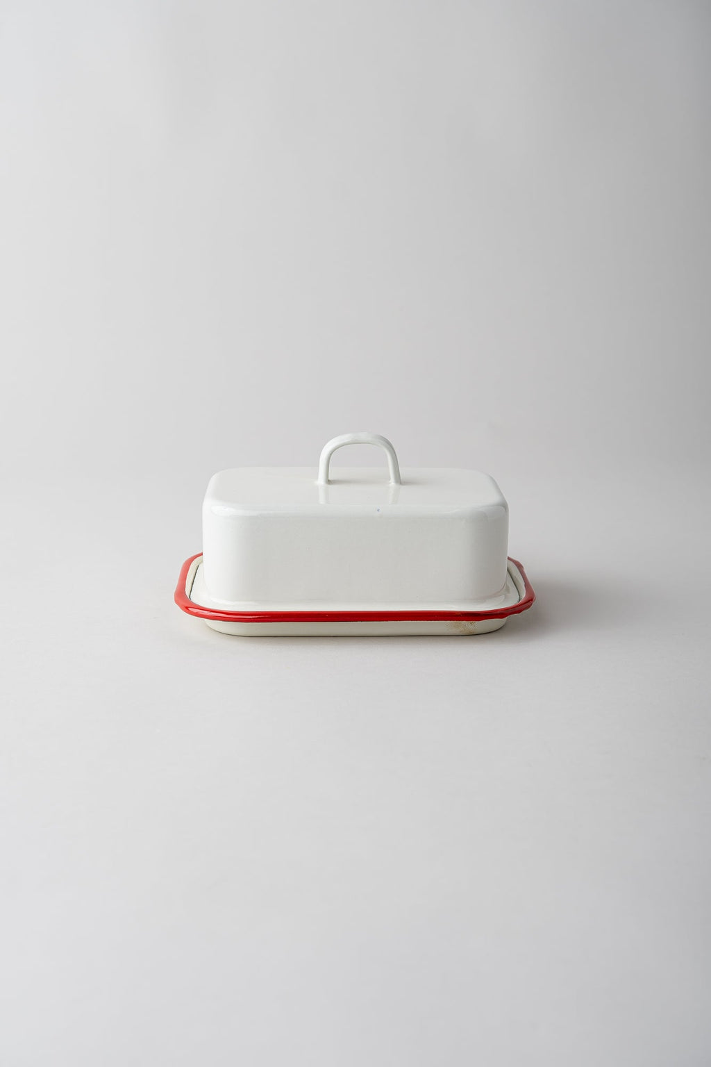 June Enamel Butter Dish - Bordeaux