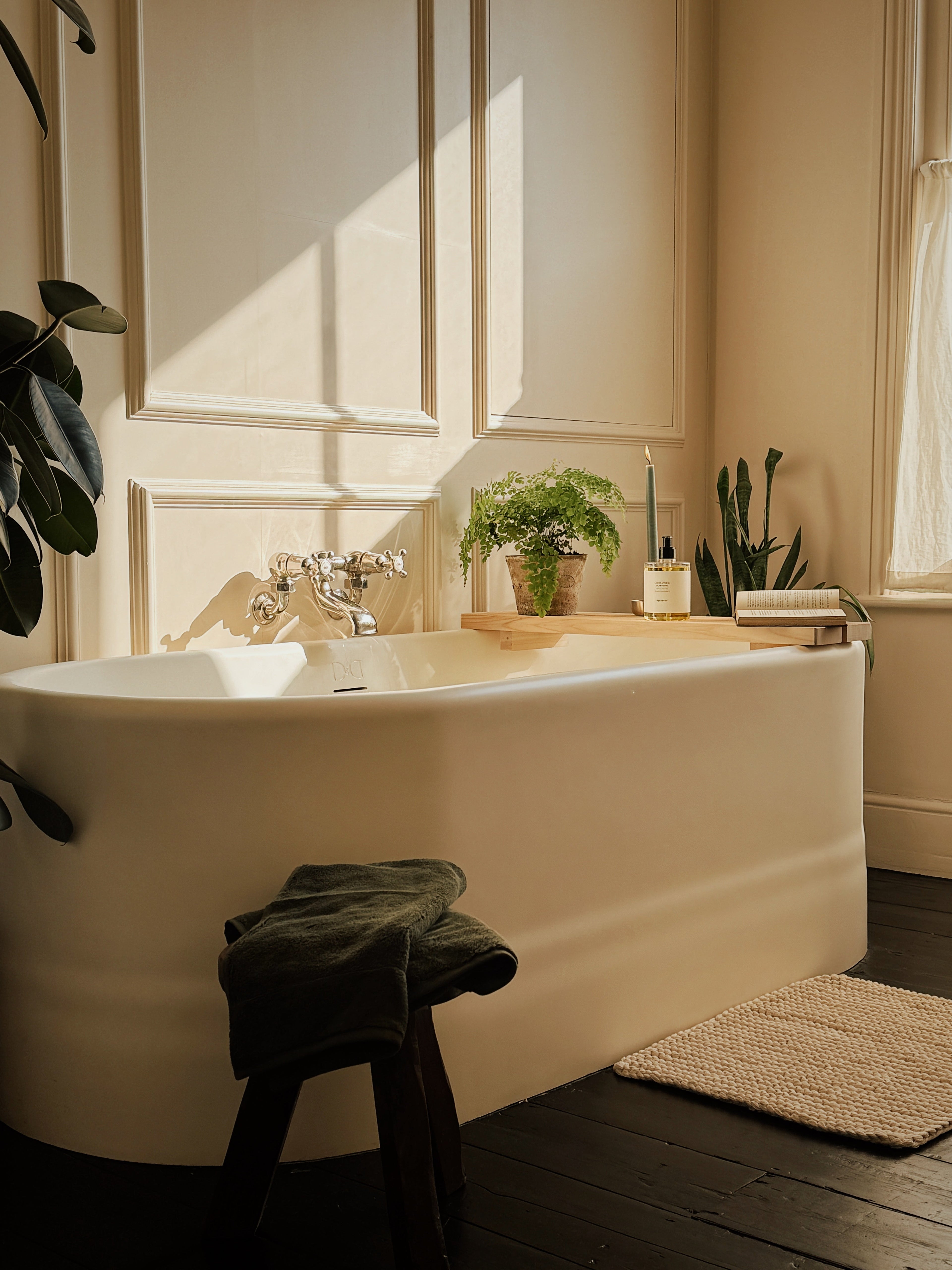 Hinoki Tub Bench - Small