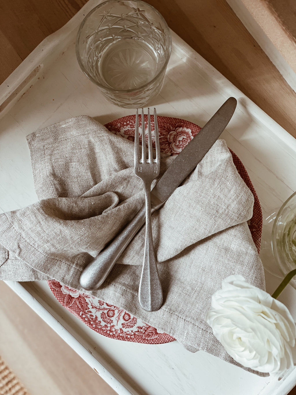 June Stonewashed Cutlery Set - Baguette - 5 Piece Set