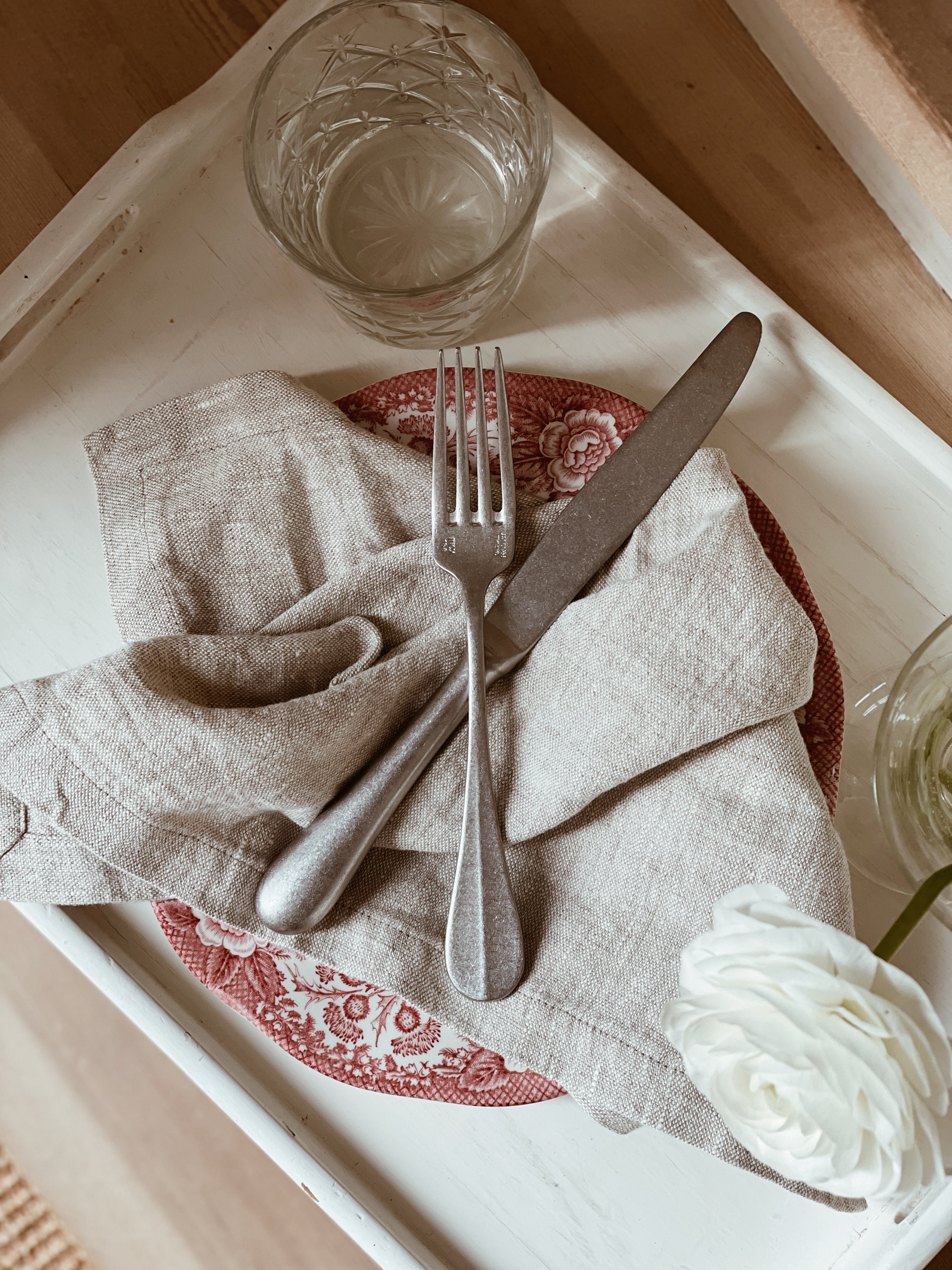 June Stonewashed Cutlery Set - Baguette - 5 Piece Set