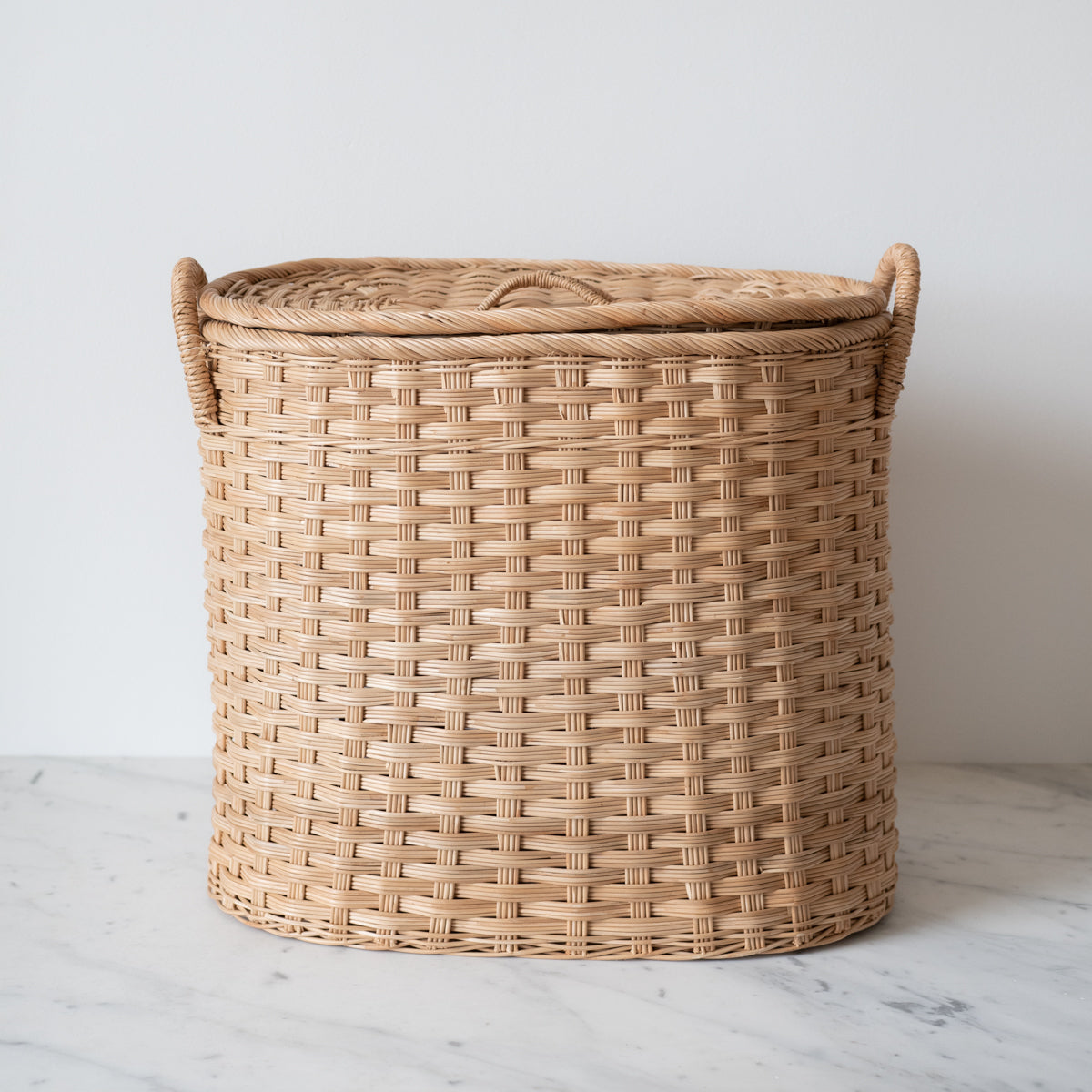 June Handwoven Storage Hamper with Lid