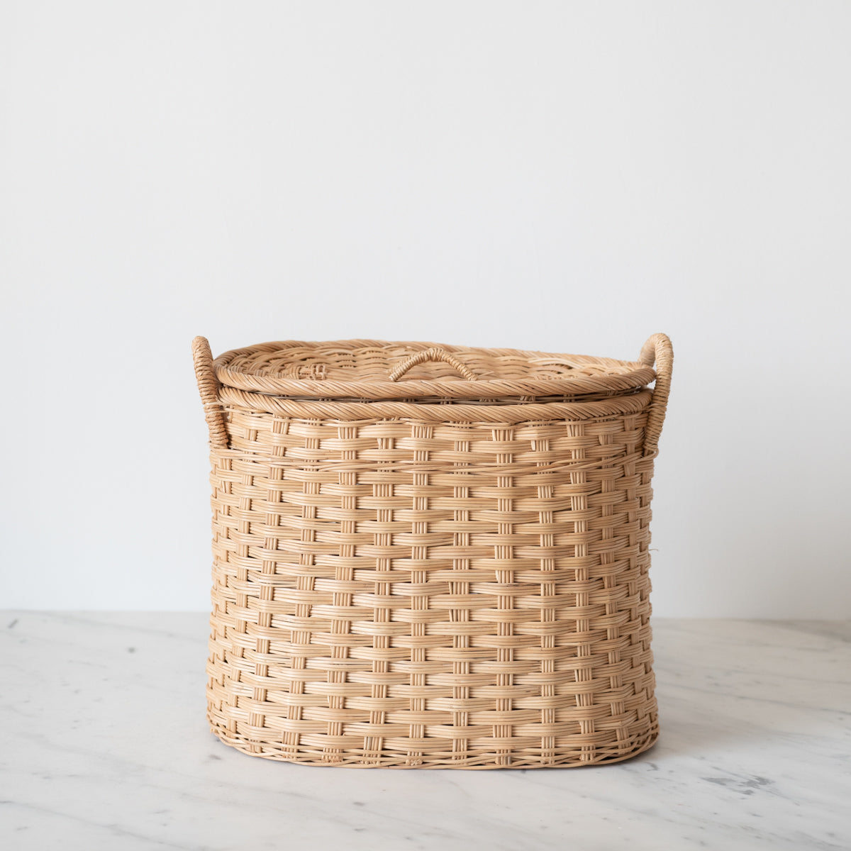 June Handwoven Storage Hamper with Lid