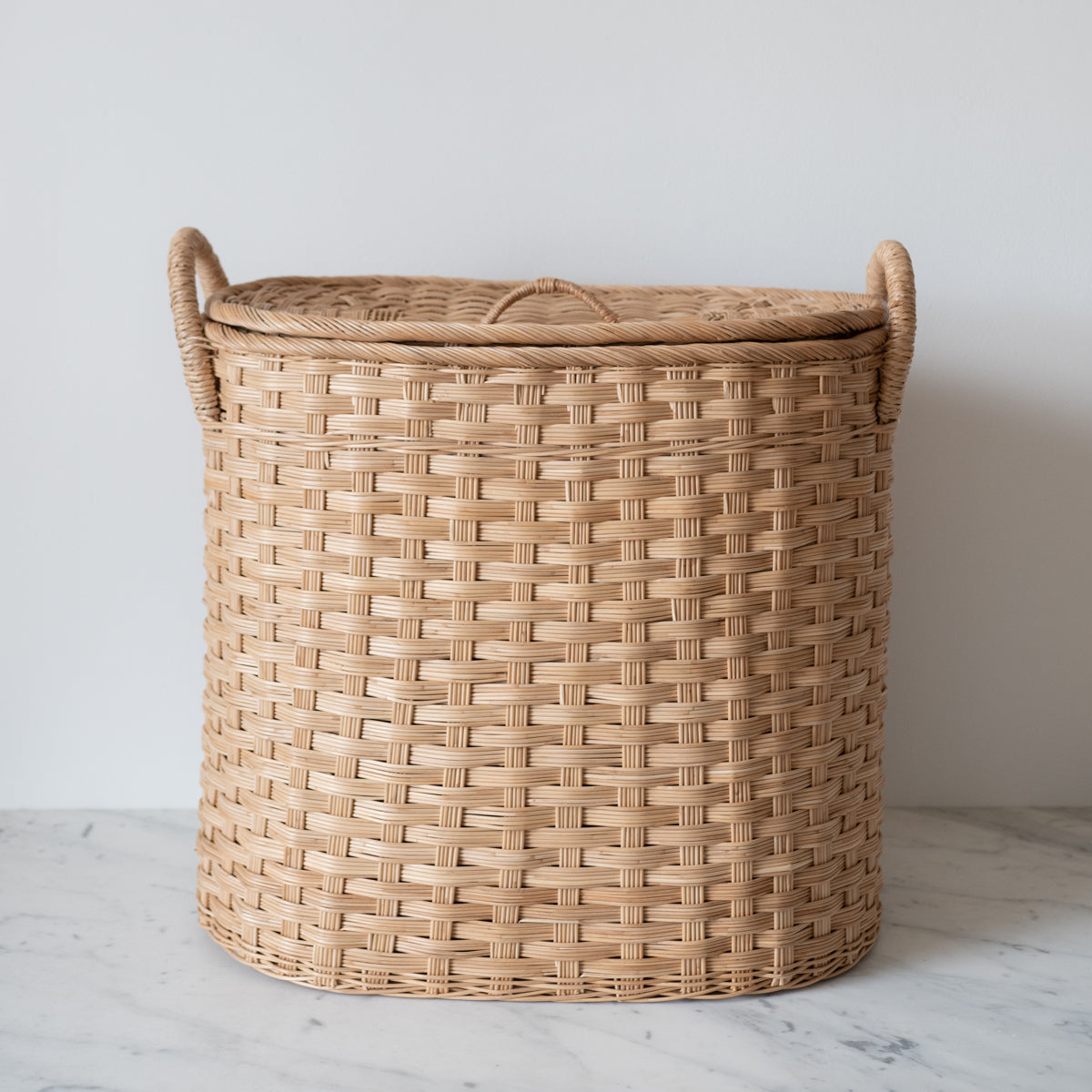 June Handwoven Storage Hamper with Lid