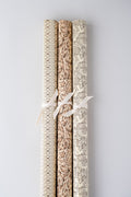 Italian Wrapping Paper Sheet - set of 3 - Brown