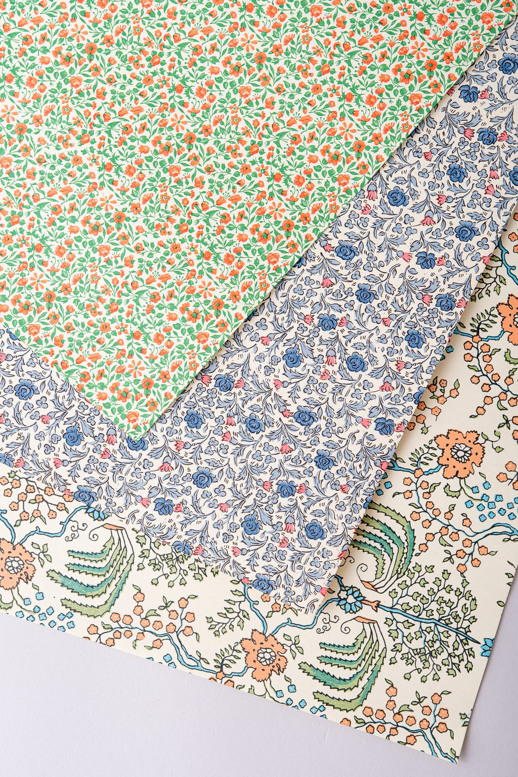 June Italian Wrapping Paper Sheet - set of 3 - Florals