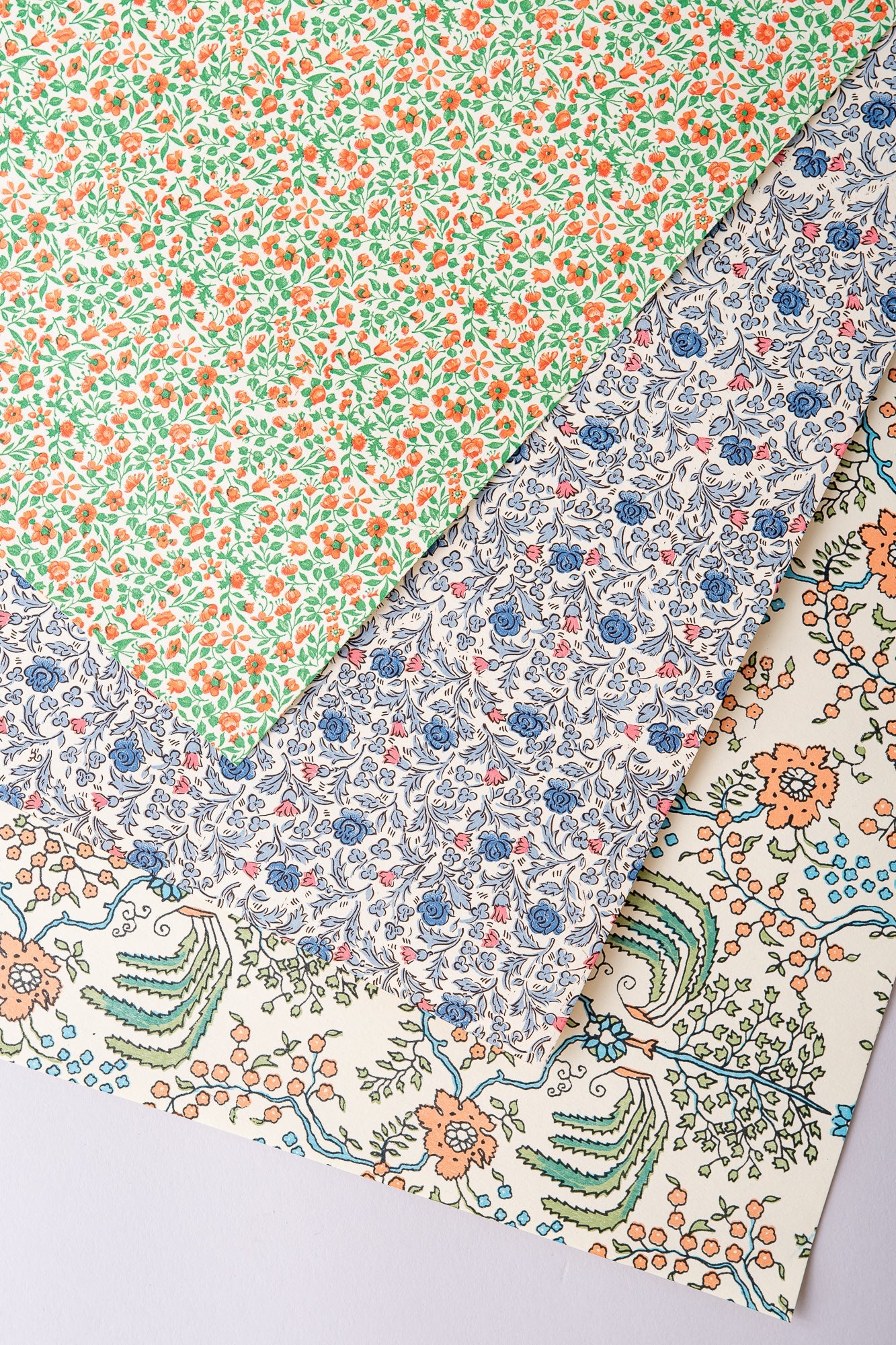 June Italian Wrapping Paper Sheet - set of 3 - Florals