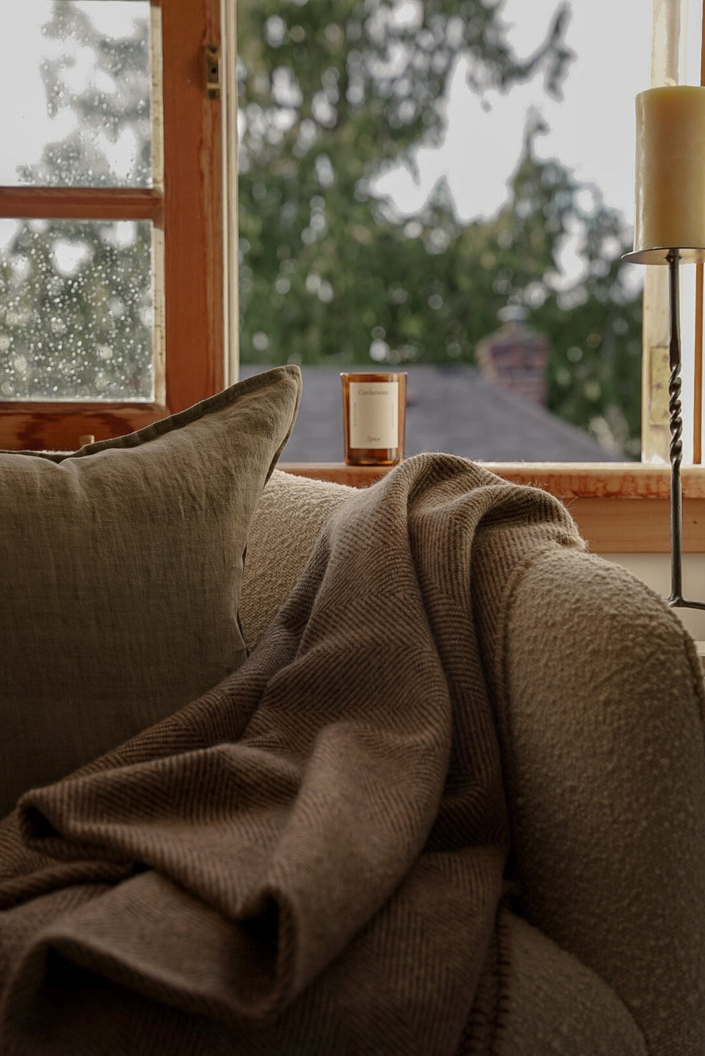 June Linen Cushion Cover - Dune